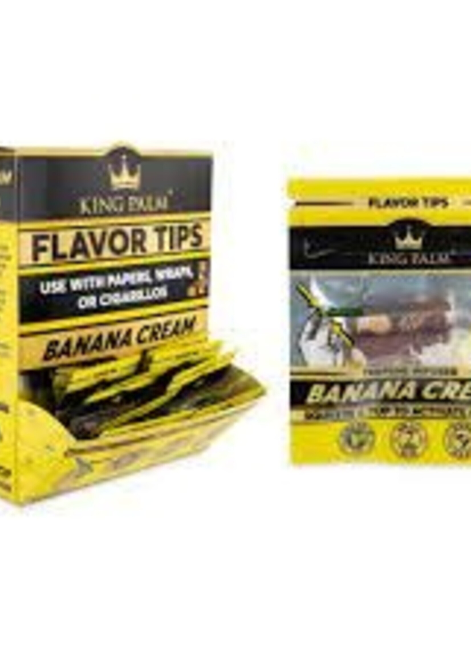 King Palm King Palm Flavored Tips Banana Cream 2 pk
