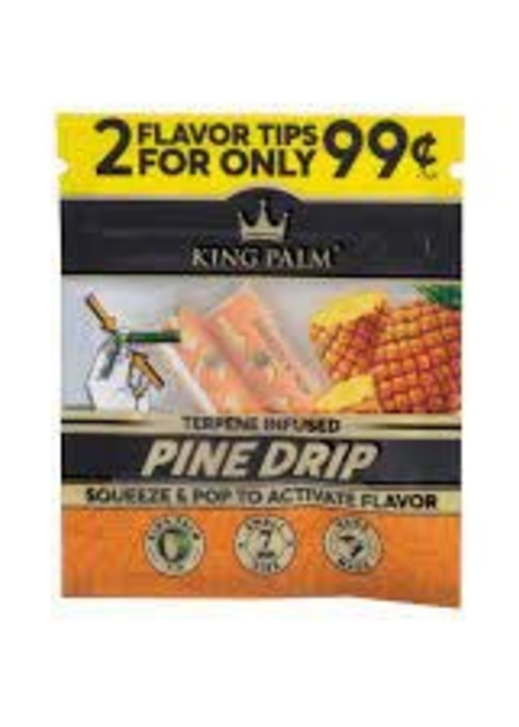 King Palm King Palm Flavored Tips Pine Drip 2 pk