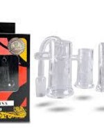 Tiki Quartz Tiki Twins Quartz 20mm OD Buckets 14mm 90 Degree