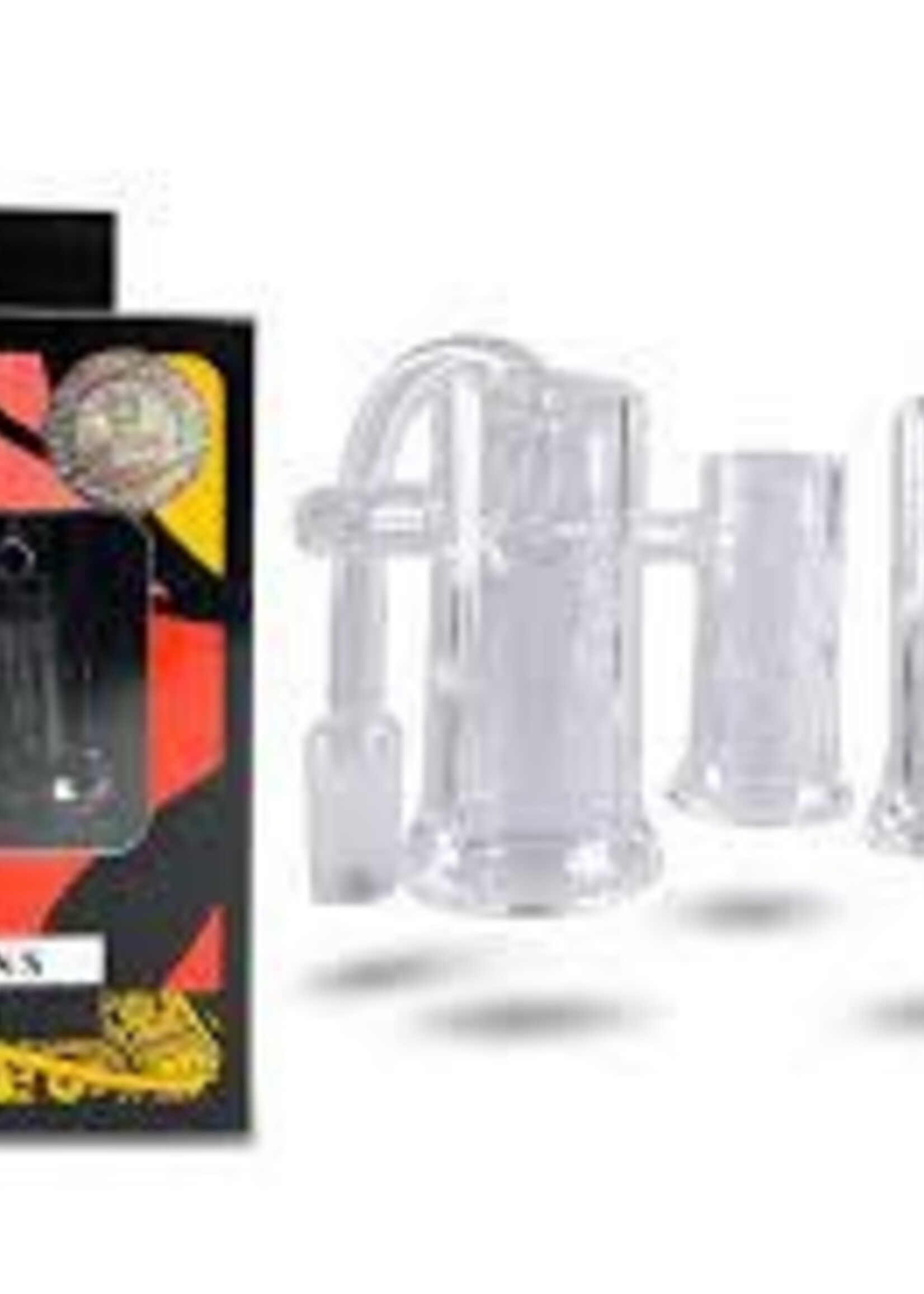 Tiki Quartz Tiki Twins Quartz 20mm OD Buckets 14mm 90 Degree