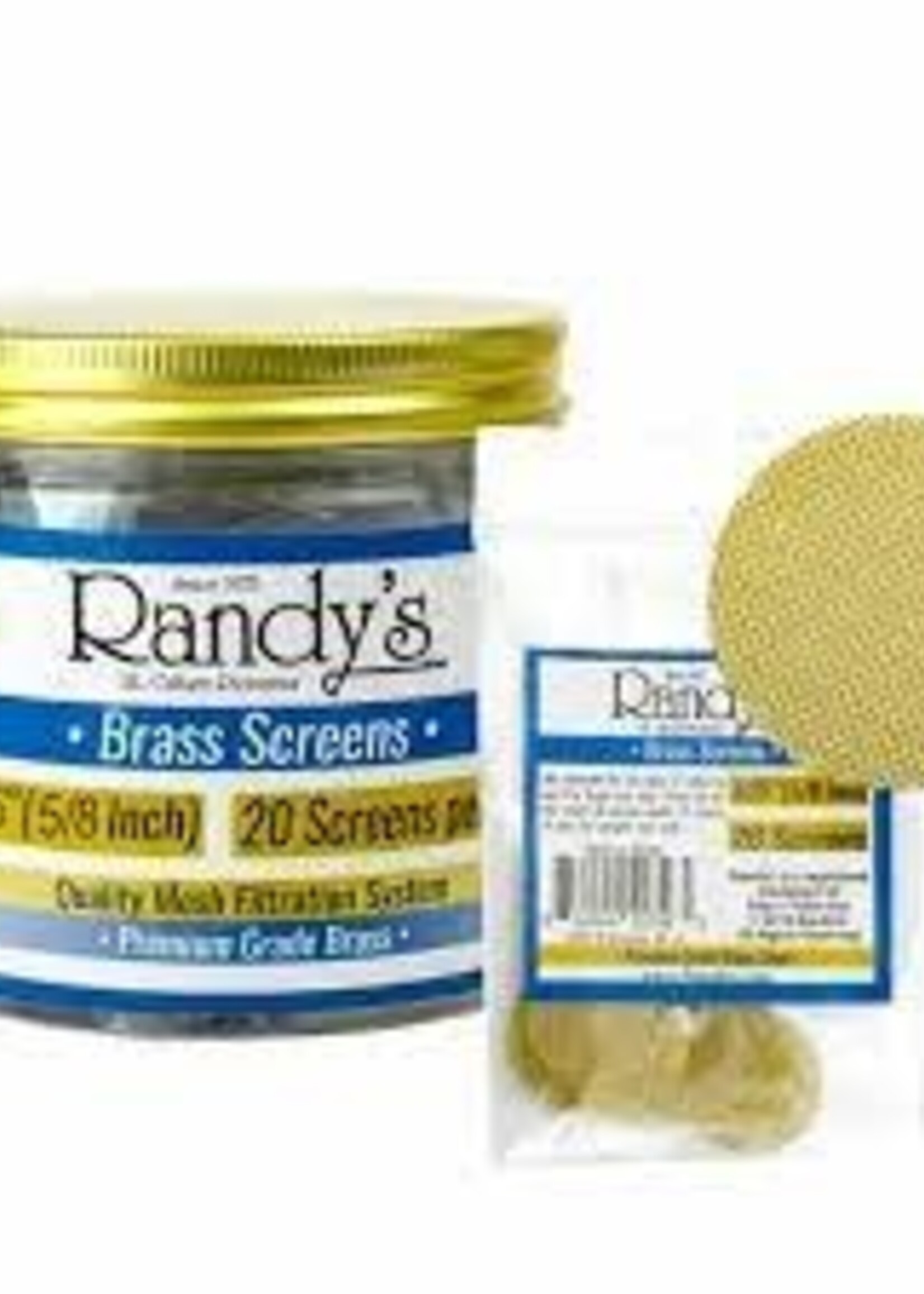 Randy's Randy's .625 (5/8”) 20ct Brass Screen