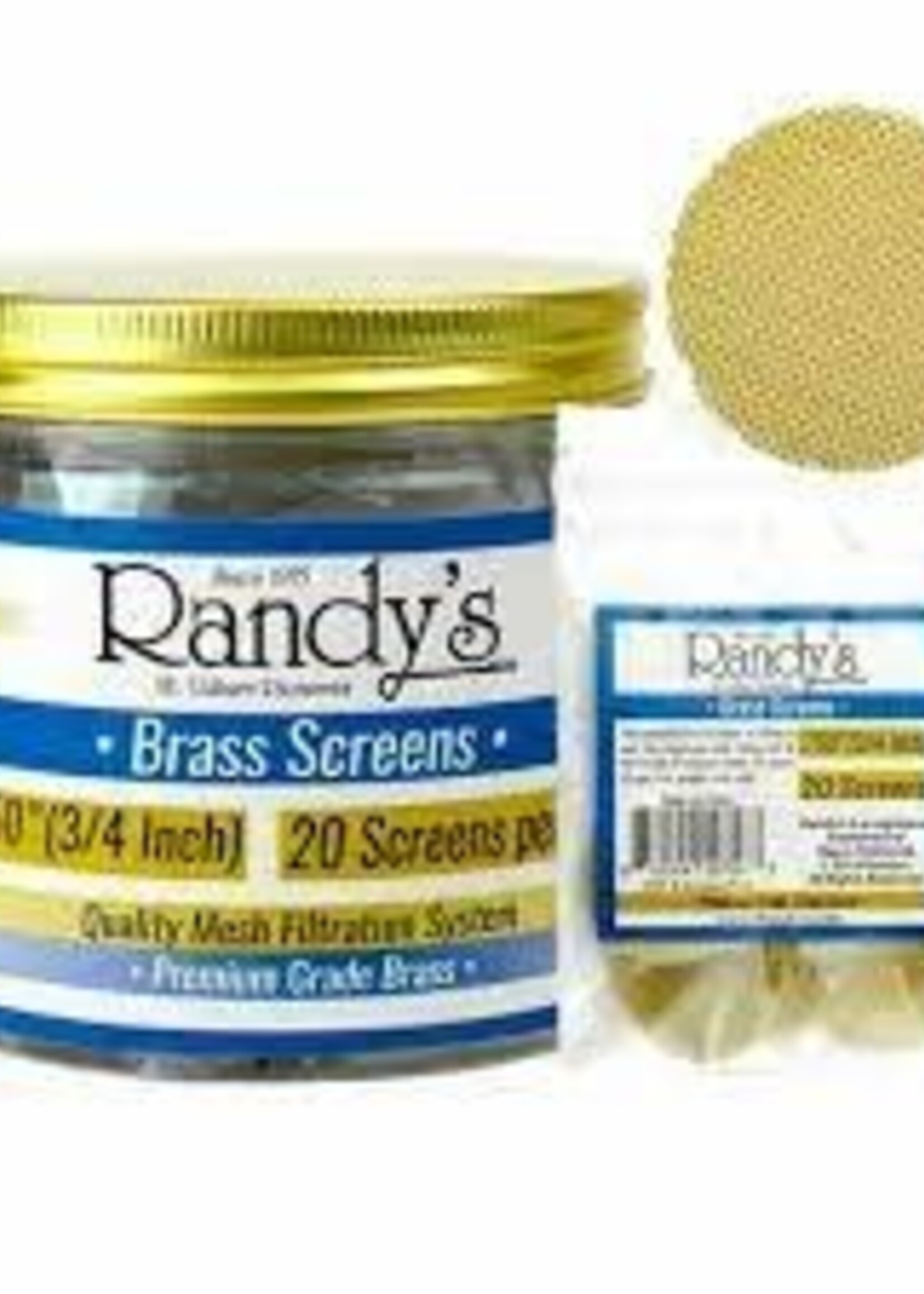 Randy's Randy's .750 (3/4”) 20ct Brass Screens