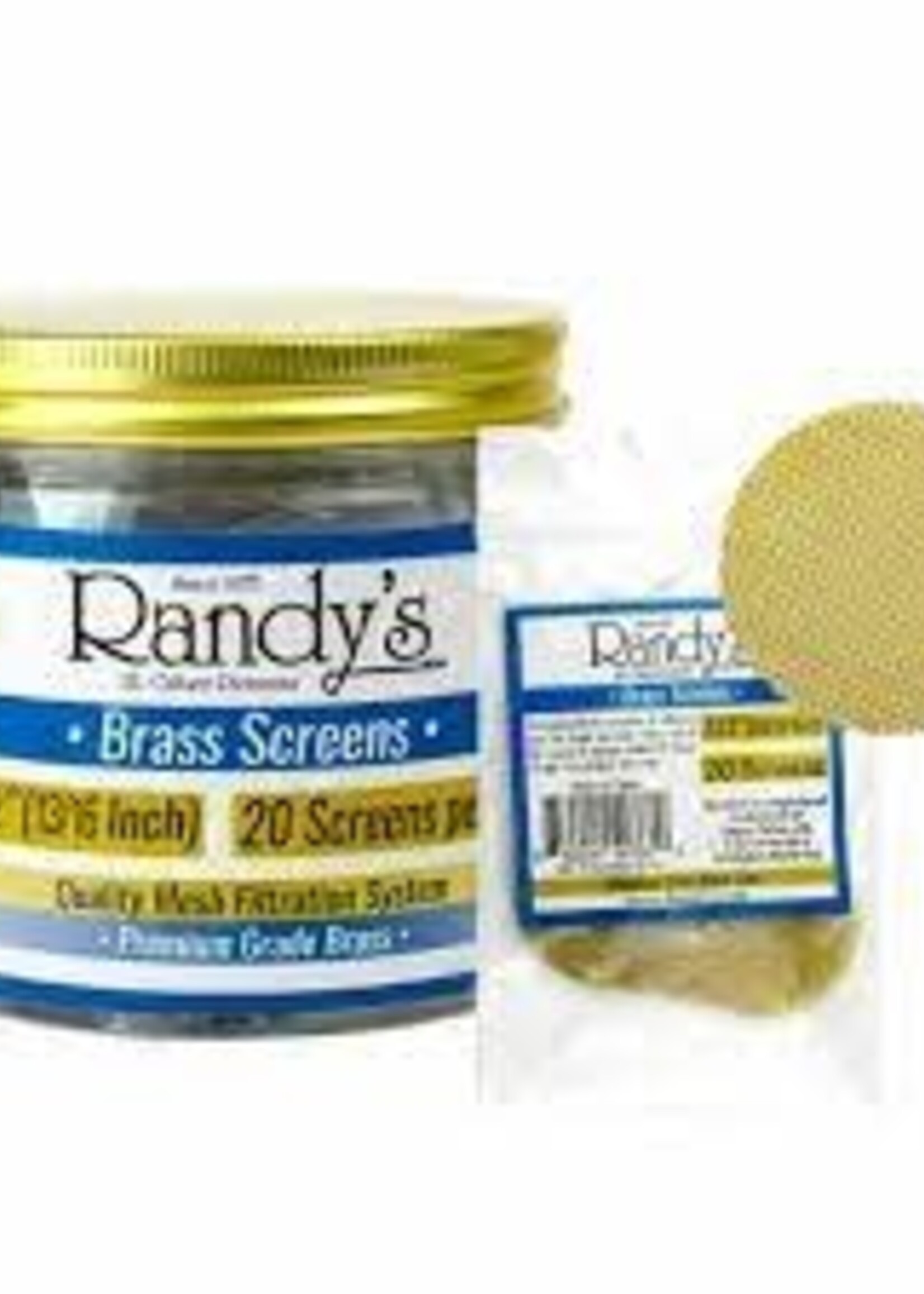 Randy's Randy's .812 (13/16”) 20ct Brass Screens