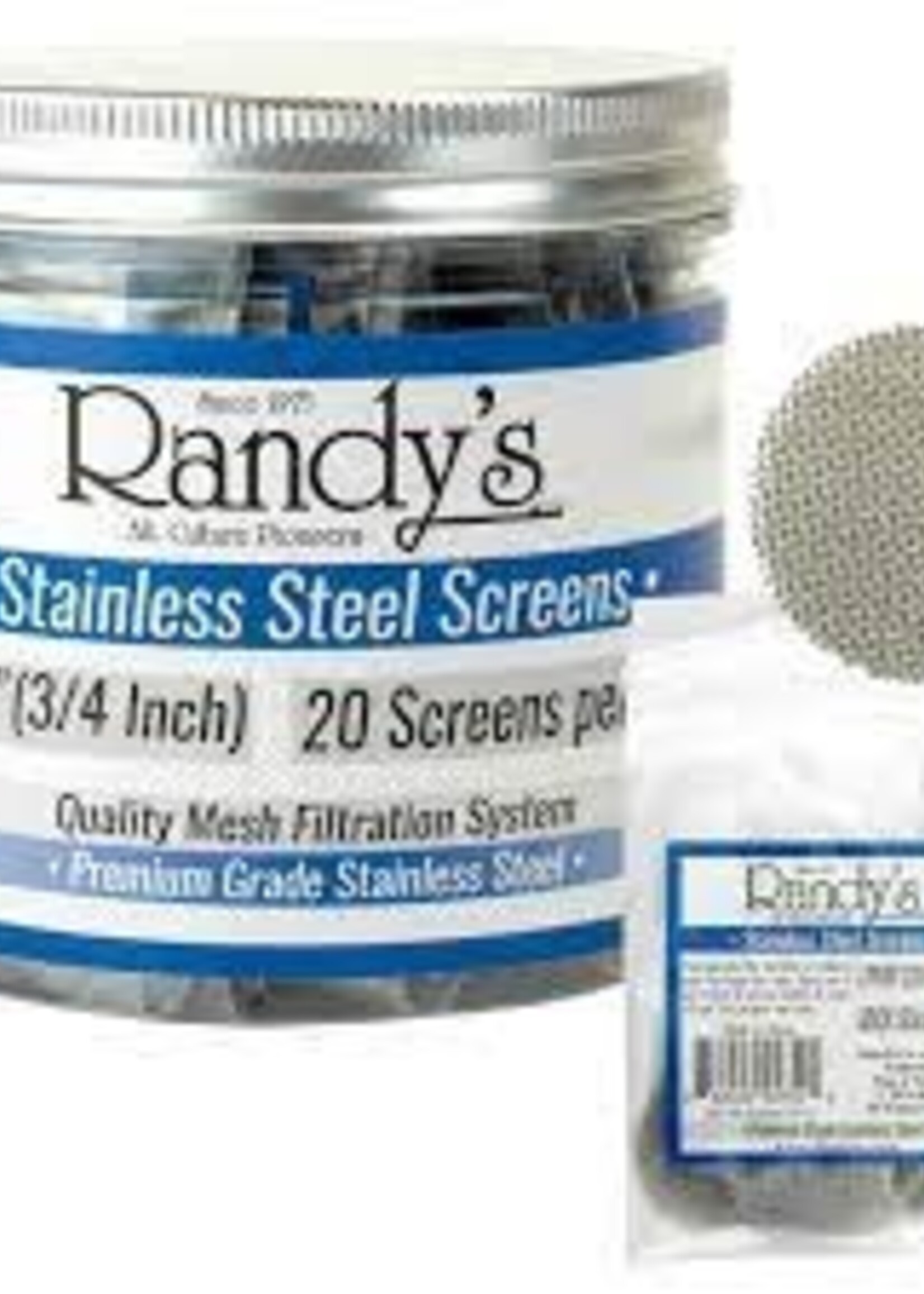 Randy's Randy's .750 (3/4”) 20ct Steel Screens
