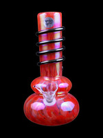 Twisted Sister Glassworks Twisted Sister ST5 8" Double Bubble Vase w/ Wrap