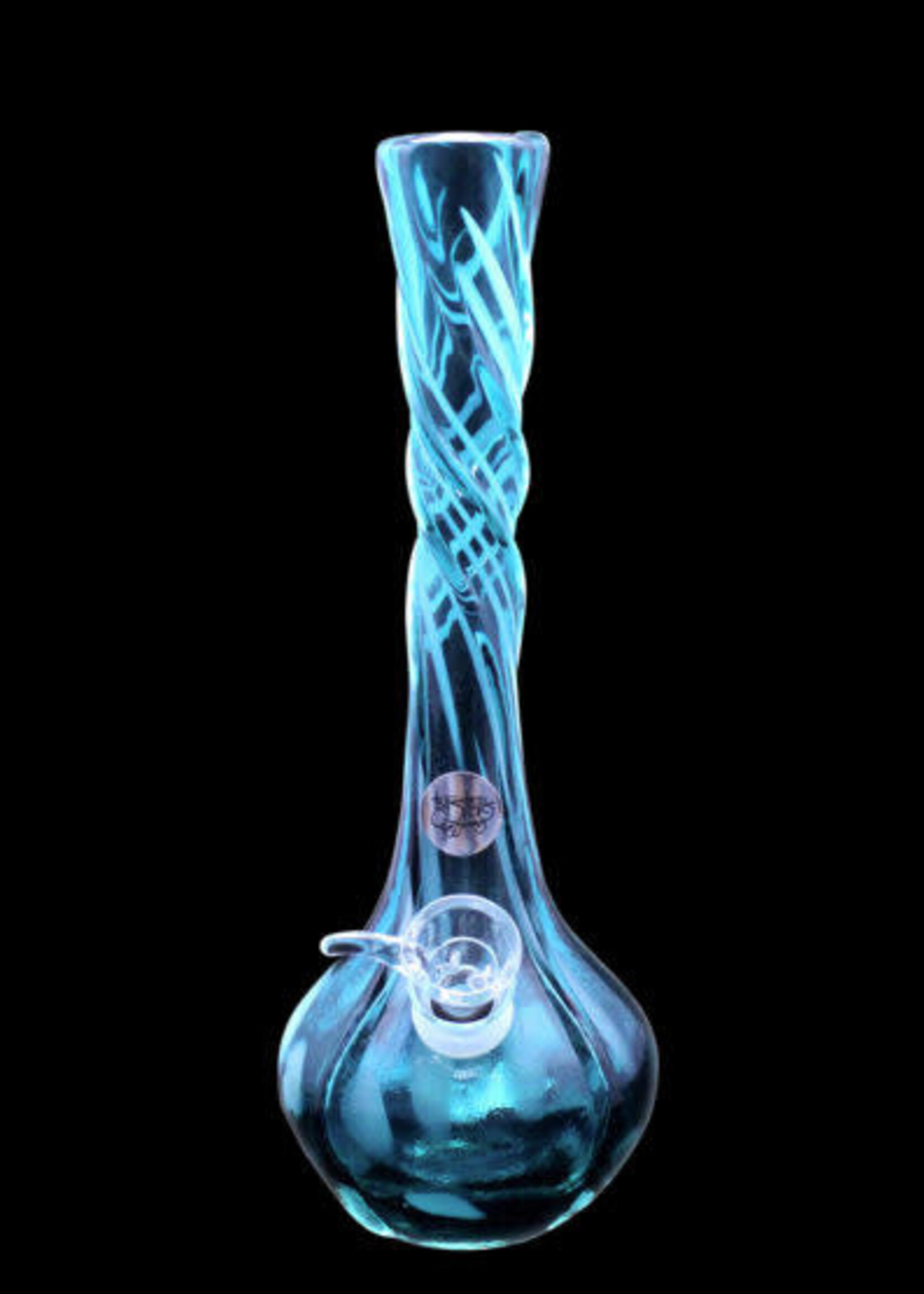 Twisted Sister Glassworks Twisted Sister ST6 10" Vase w/ Twisted Neck