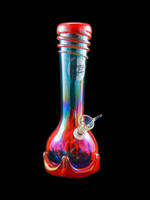 Twisted Sister Glassworks Twisted Sister MT8 10" Vase w/ wrap and lily pad