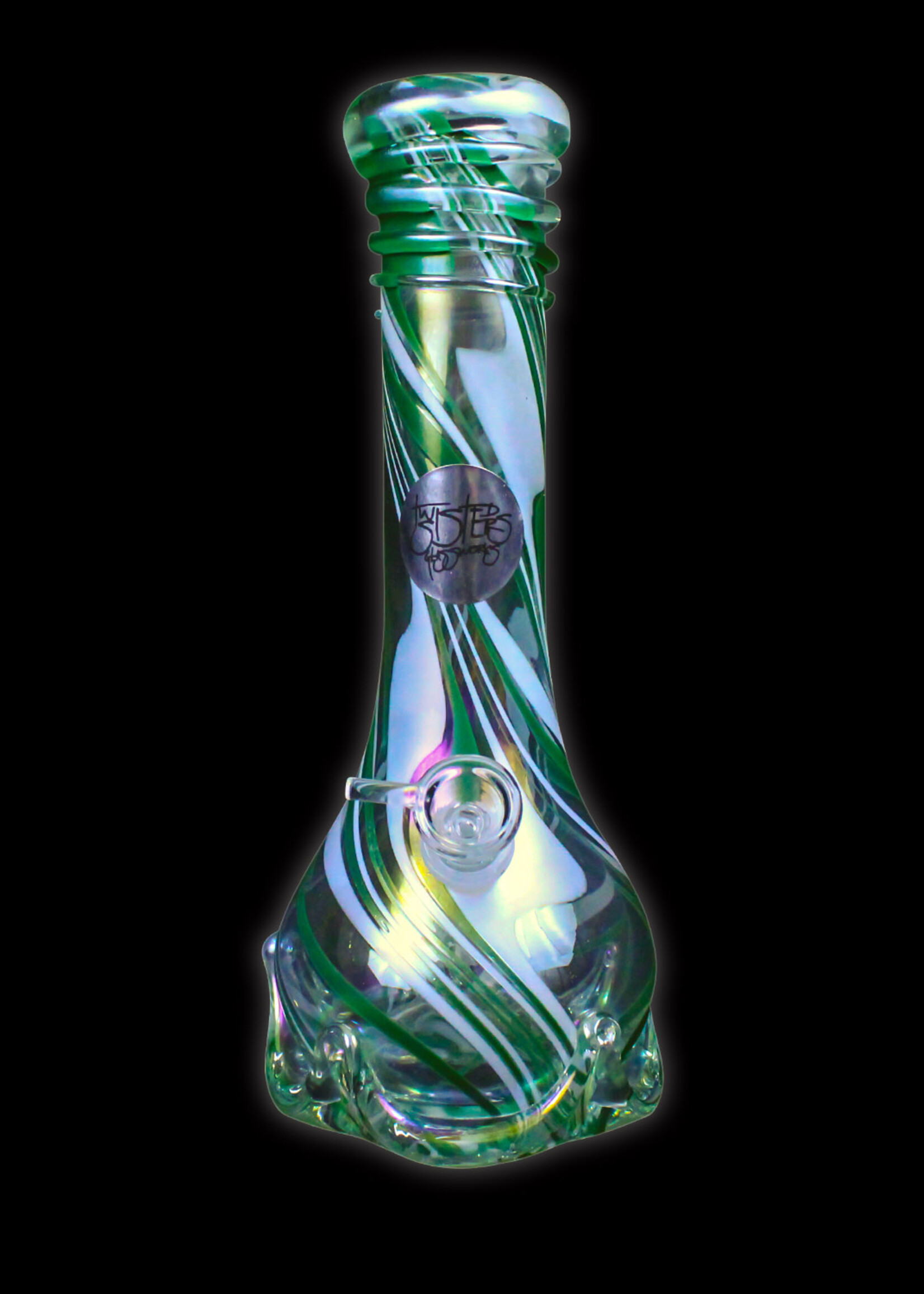 Twisted Sister Glassworks Twisted Sister MT17 12" Vase w/ Heavy Base and Wrap