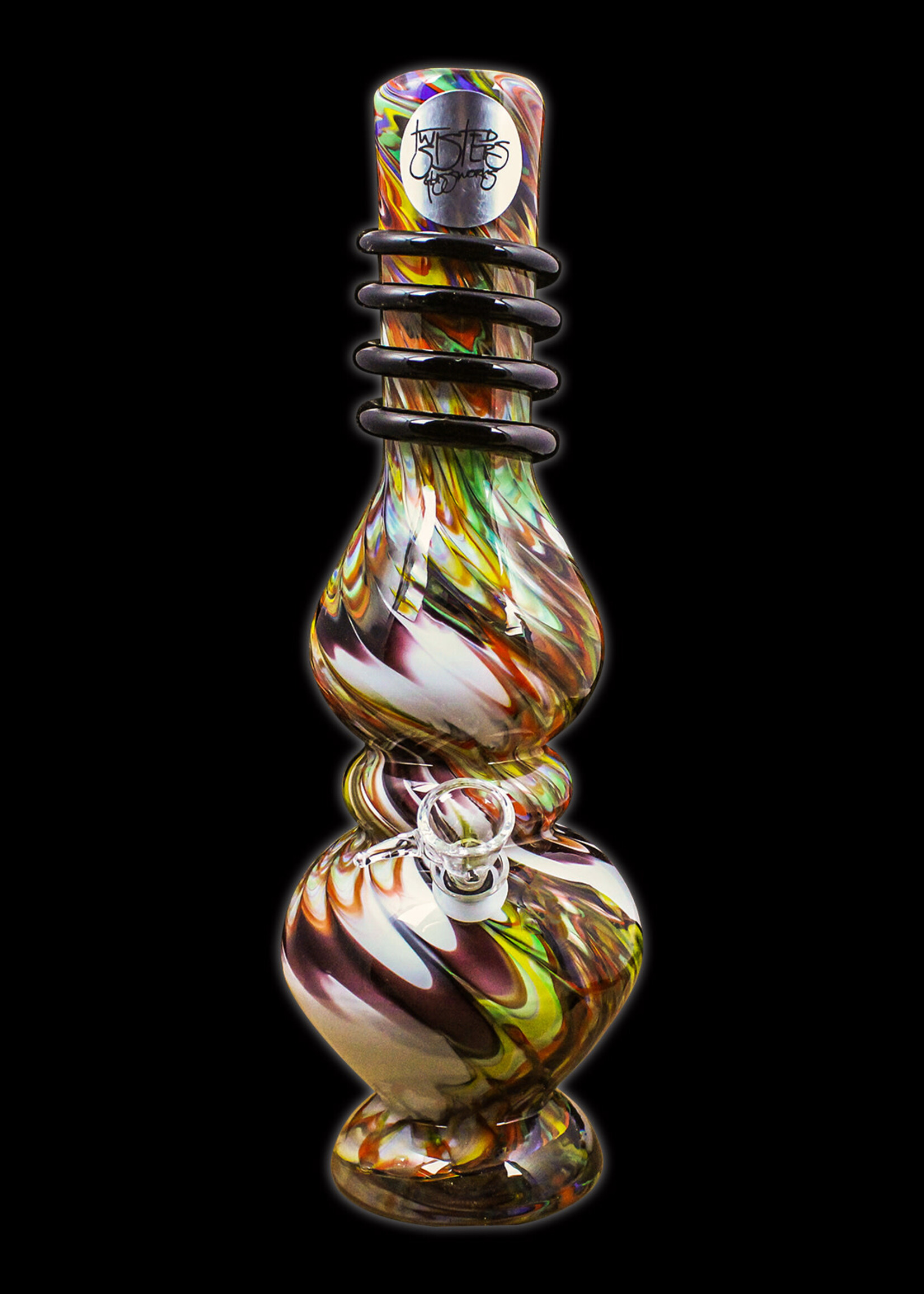 Twisted Sister Glassworks Twisted Sister MT21 13" Vase W/ Wrap