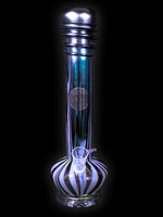 Twisted Sister Glassworks Twisted Sister   MT29 12" Flat Bottom W/ Wrap