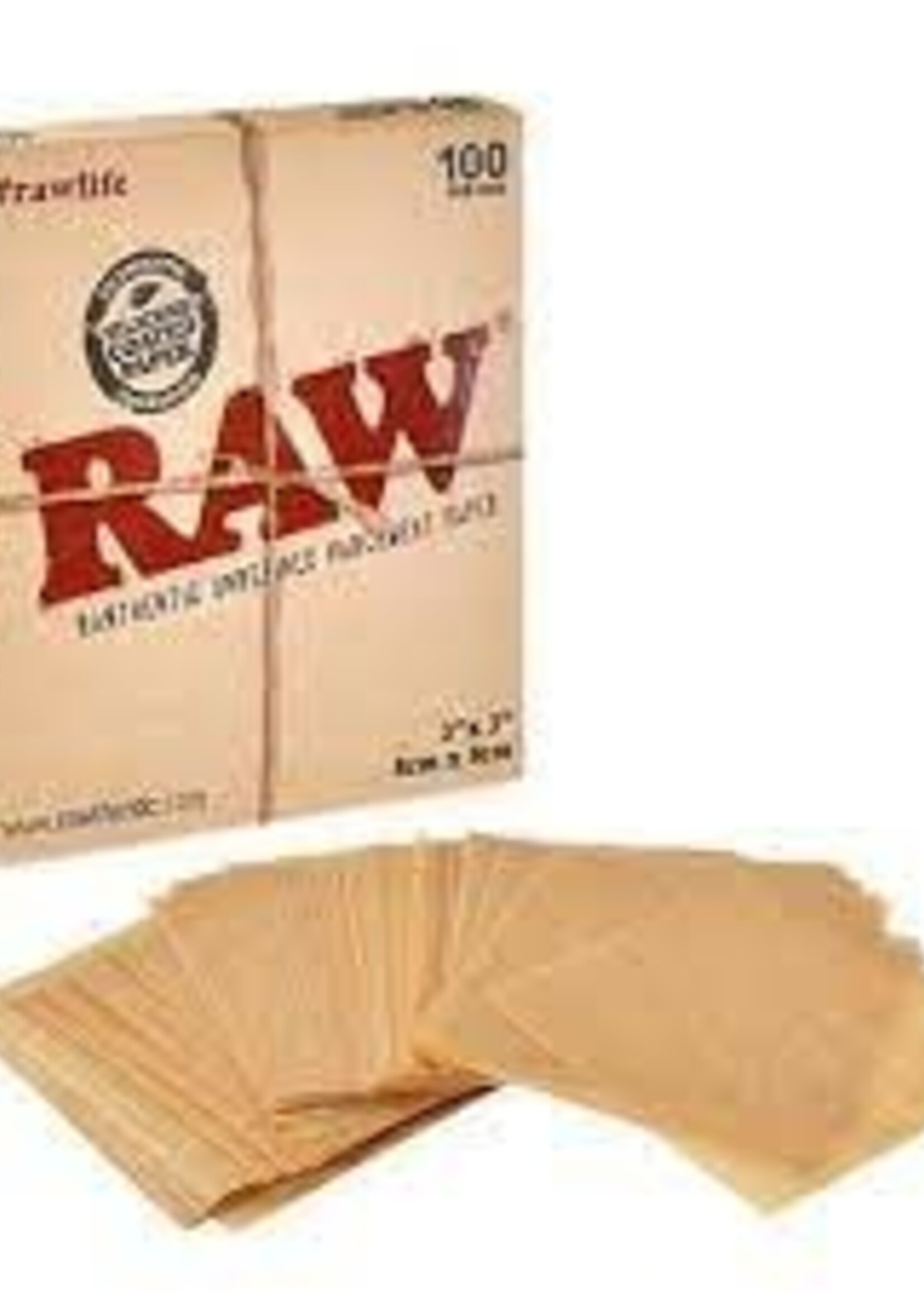 Raw RAW Parchment Paper 3"x3" 100ct