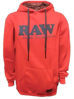 Raw Raw Hoodie Black Logo/Red XL