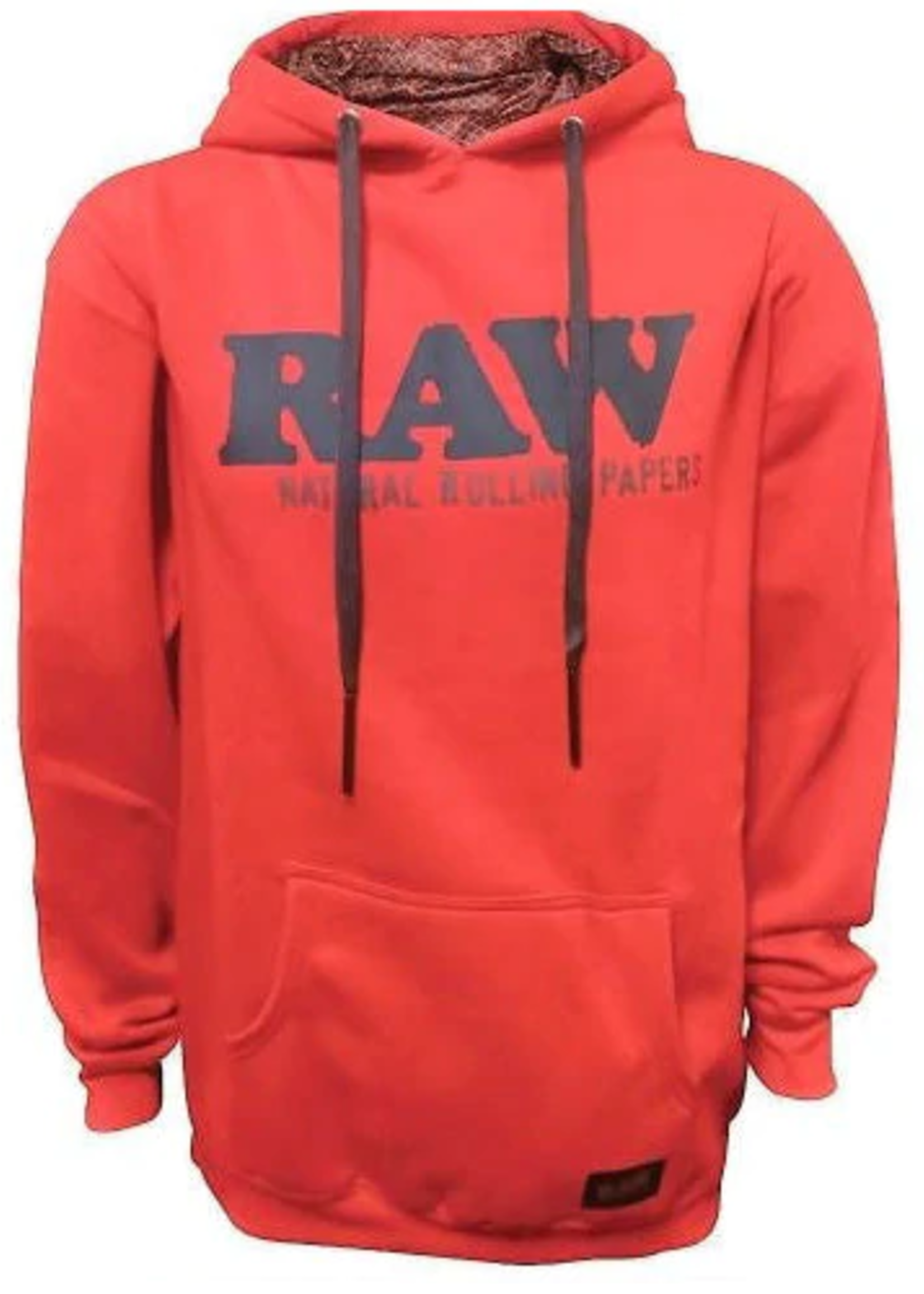 Raw Raw Hoodie Black Logo/Red XL