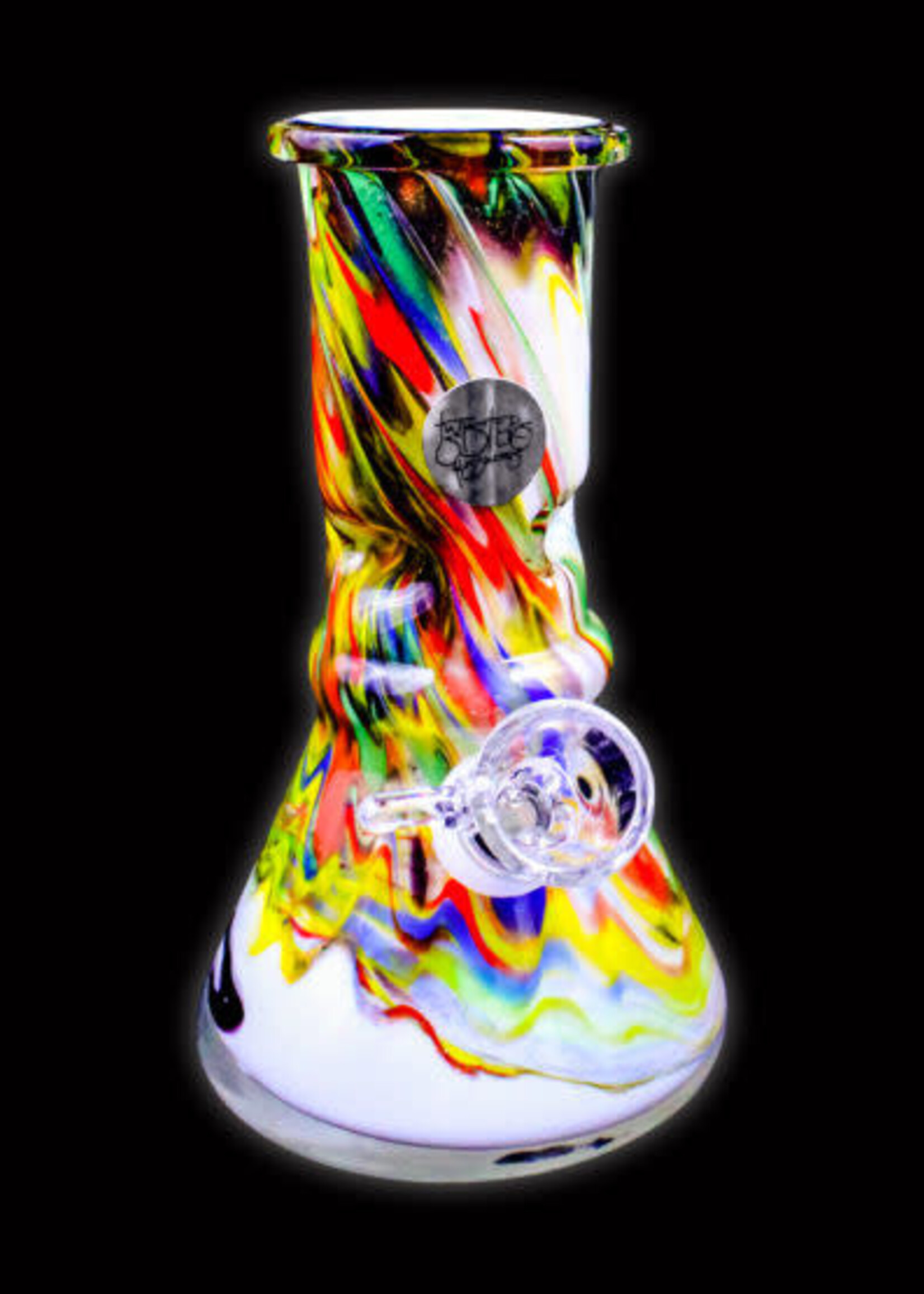 Twisted Sister Glassworks Twisted Sister IP6 6" Beaker shape w/ ice pokes
