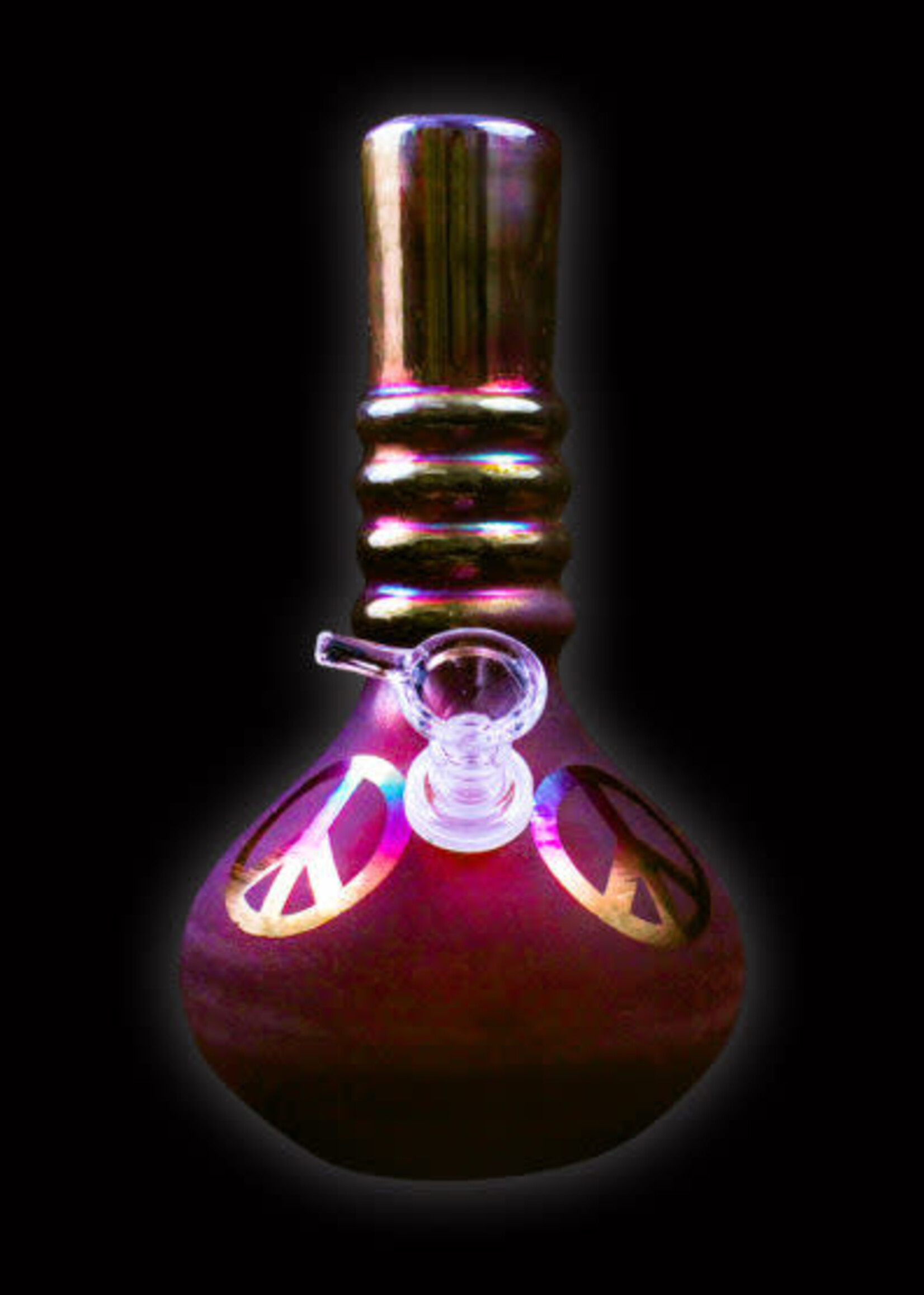 Twisted Sister Glassworks Twisted Sister FP1 8" Frosted Peace Sign