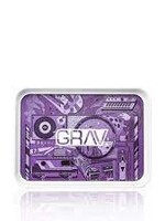 Grav Grav Rolling Tray White & Purple