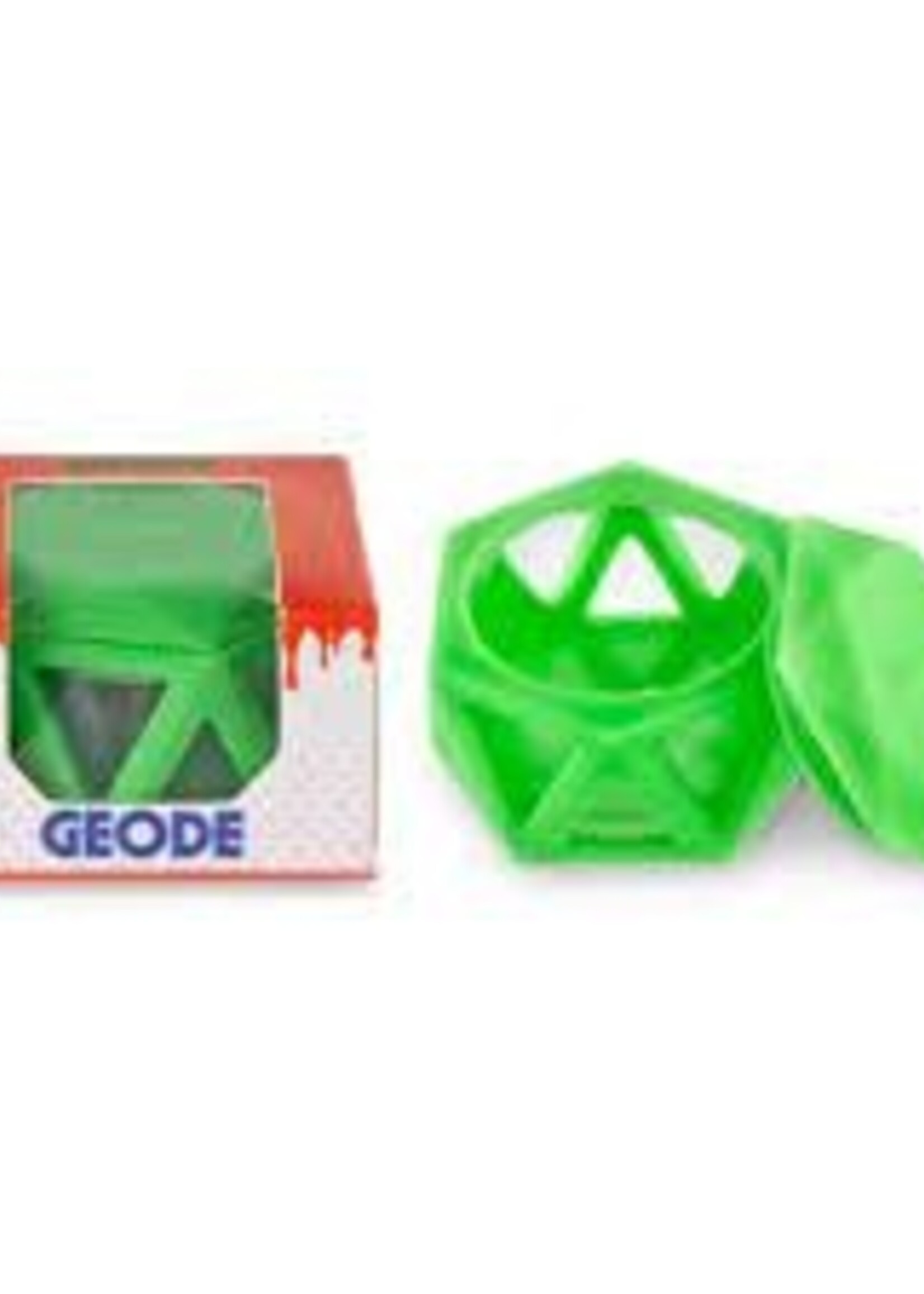 Ooze Ooze Geode Silicone Glass Container Green