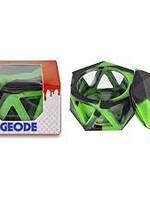 Ooze Ooze Geode Silicone Glass Container Black & Green
