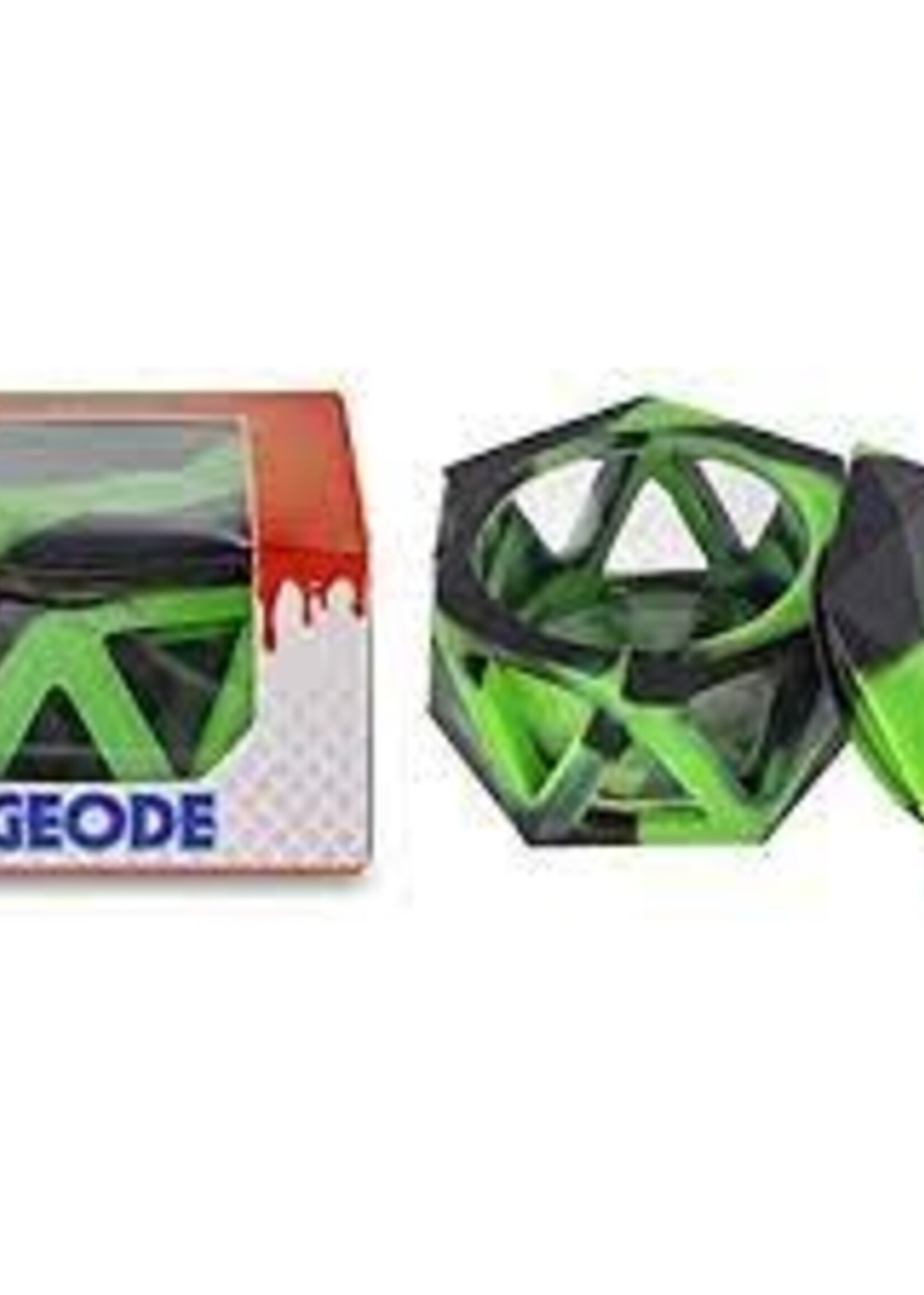 Ooze Ooze Geode Silicone Glass Container Black & Green