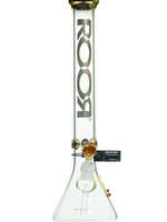 Roor Tech Roor Tech Beaker Gold Plated 18" Gold Female 18mm