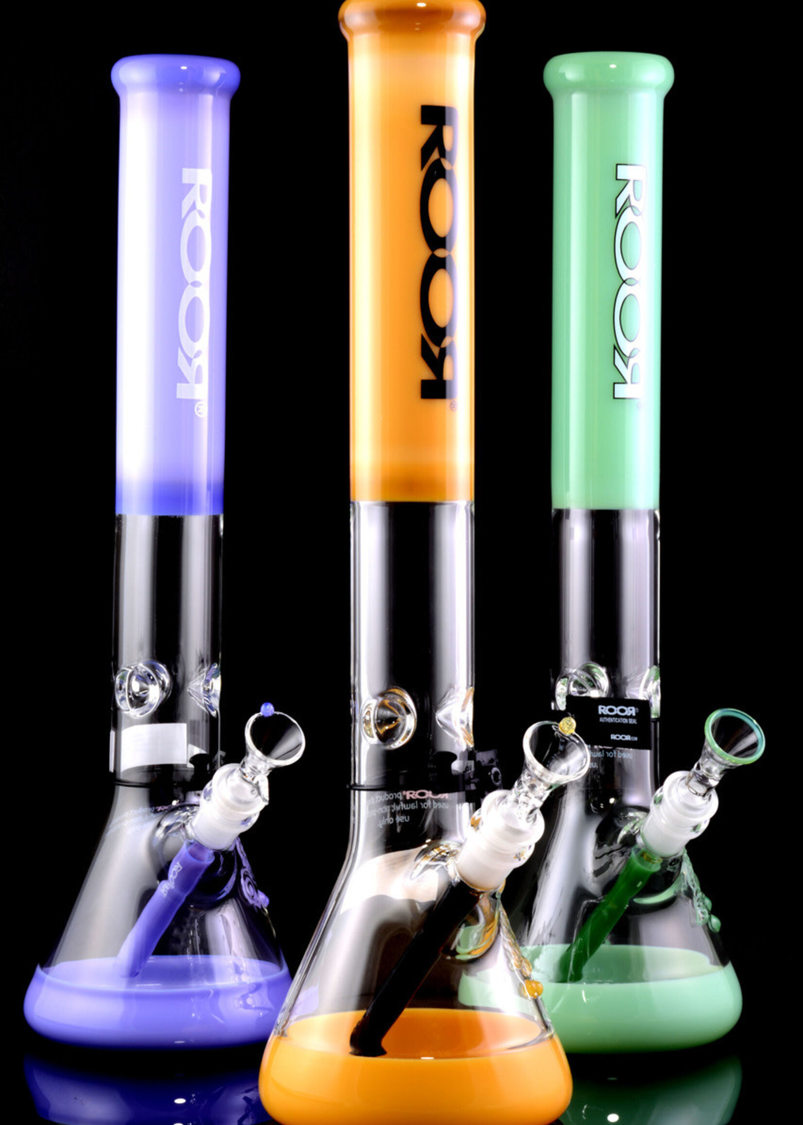 Roor Tech Roor Tech 18" Beaker Purple/Black Decal