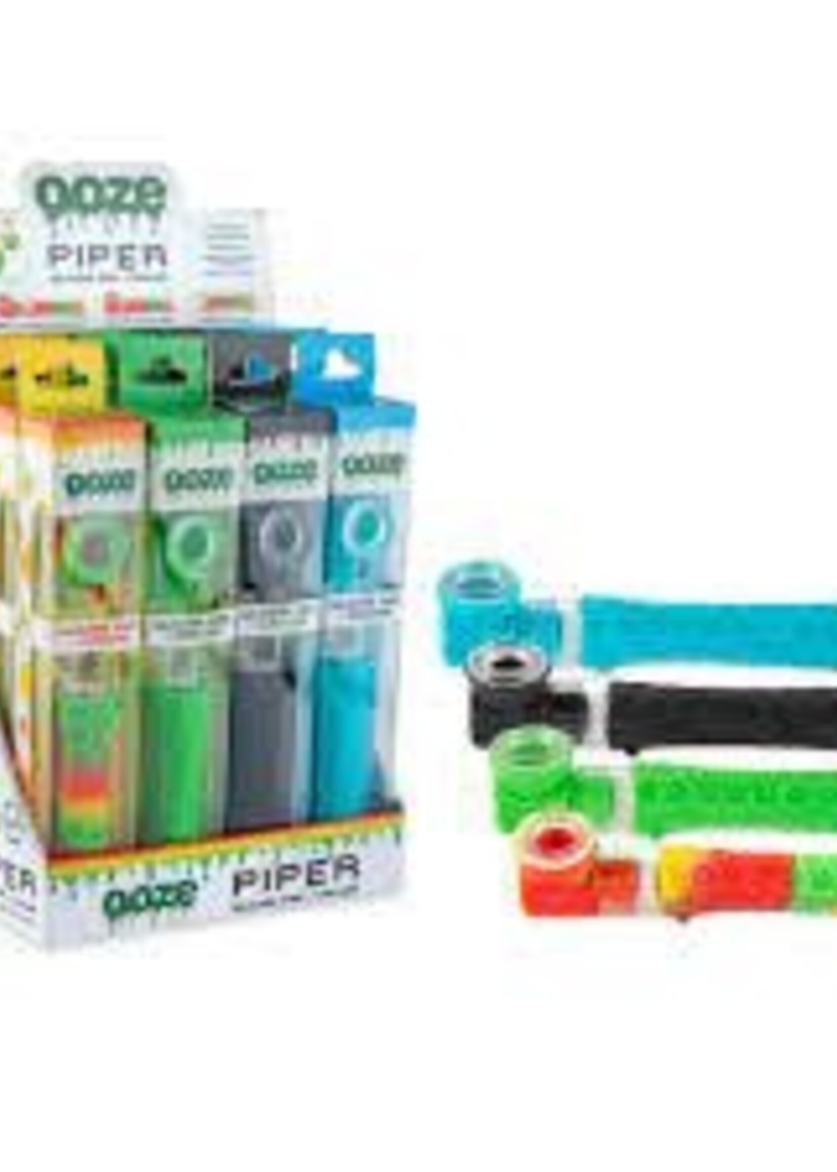 Ooze Ooze Piper Silicone Pipe And Chillum 2 in 1 Black