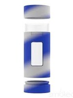 White Rhino White Rhino Pruf 2 In 1 Silicone Glass Jar Blue/White