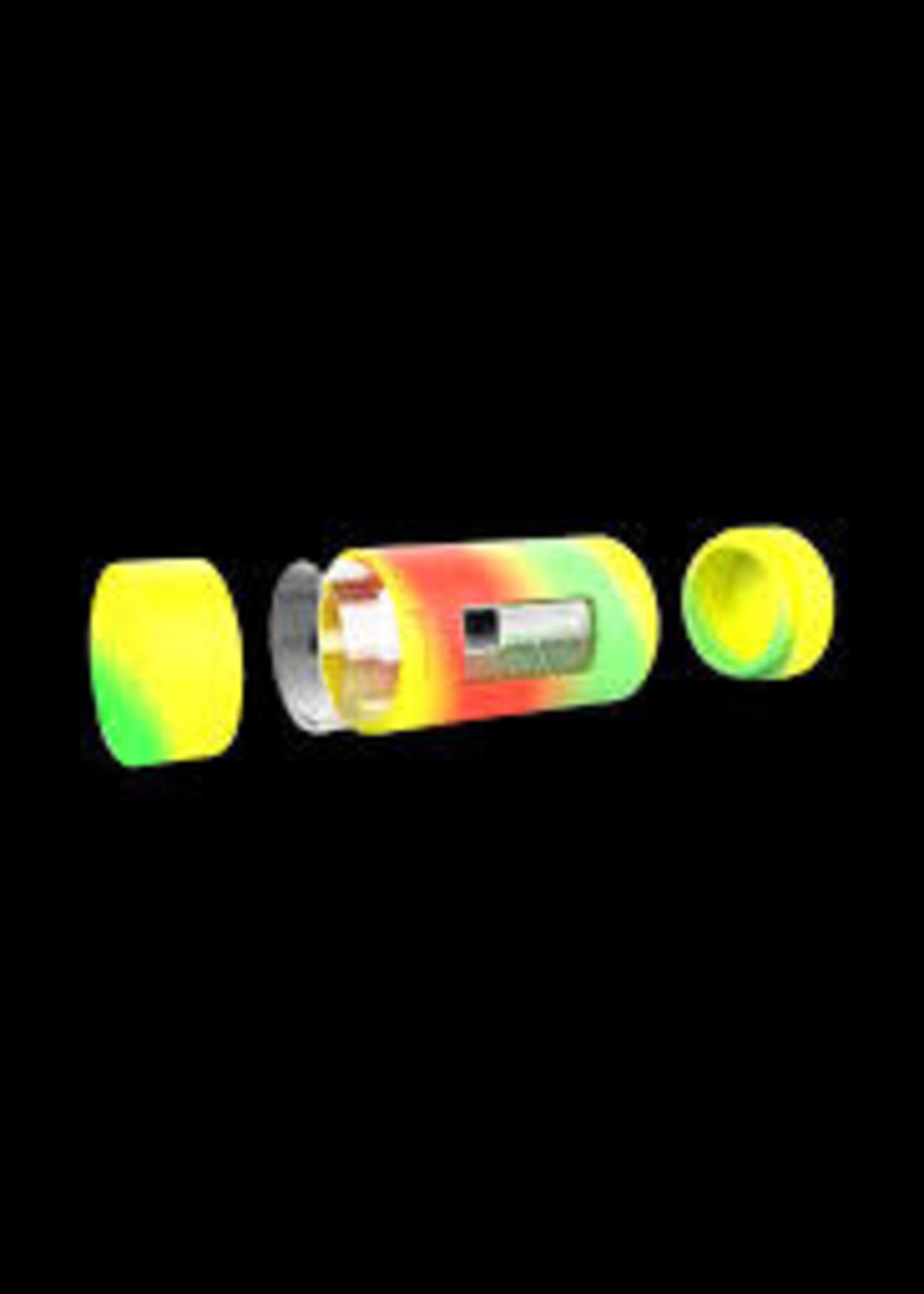 White Rhino White Rhino Pruf 2 In 1 Silicone Glass Jar Rasta