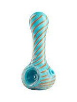 Eyce Oraflex Eyce Oraflex Spiral Spoon Pipe 4" 1306-04 Blue And Orange