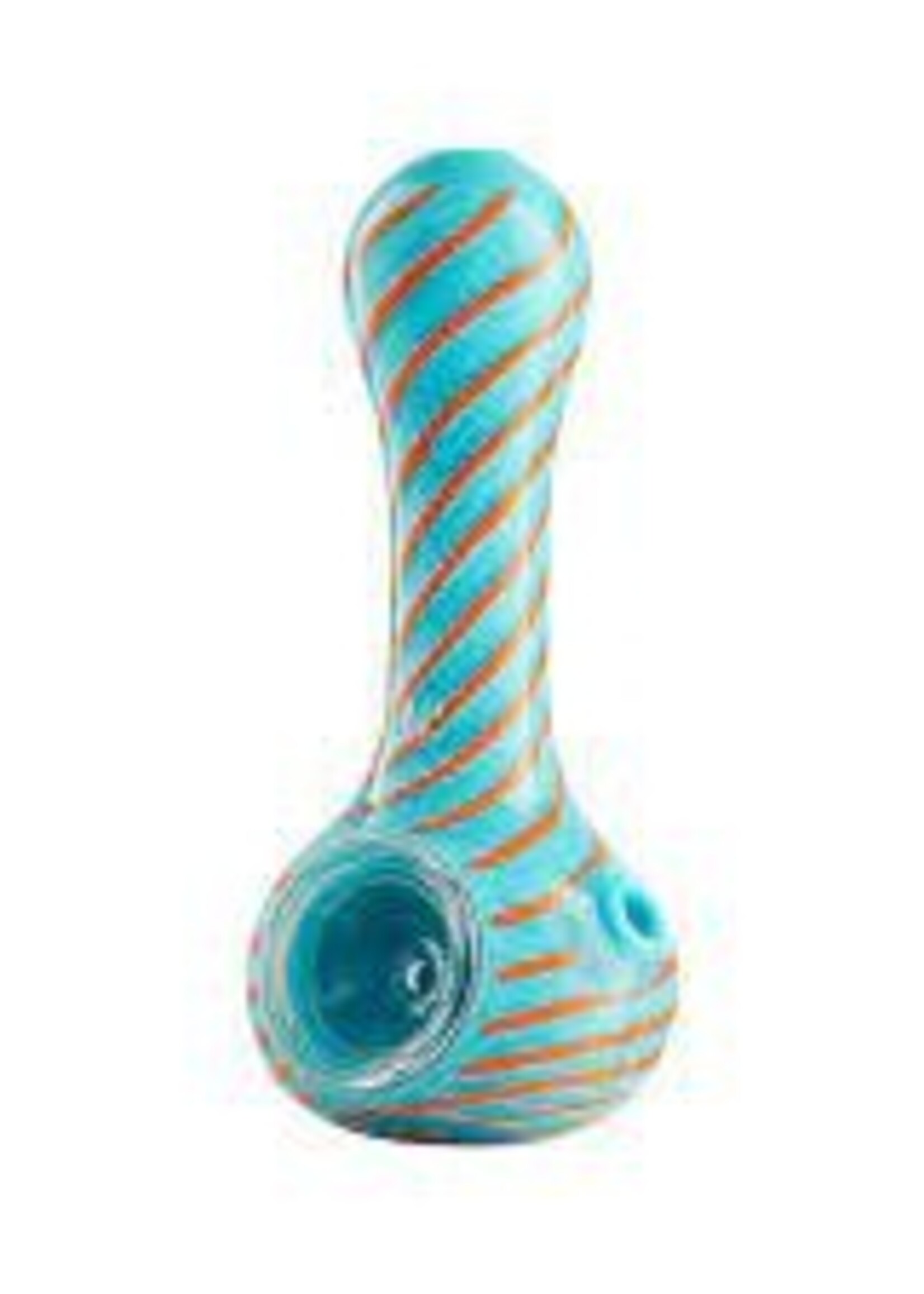 Eyce Oraflex Eyce Oraflex Spiral Spoon Pipe 4" 1306-04 Blue And Orange