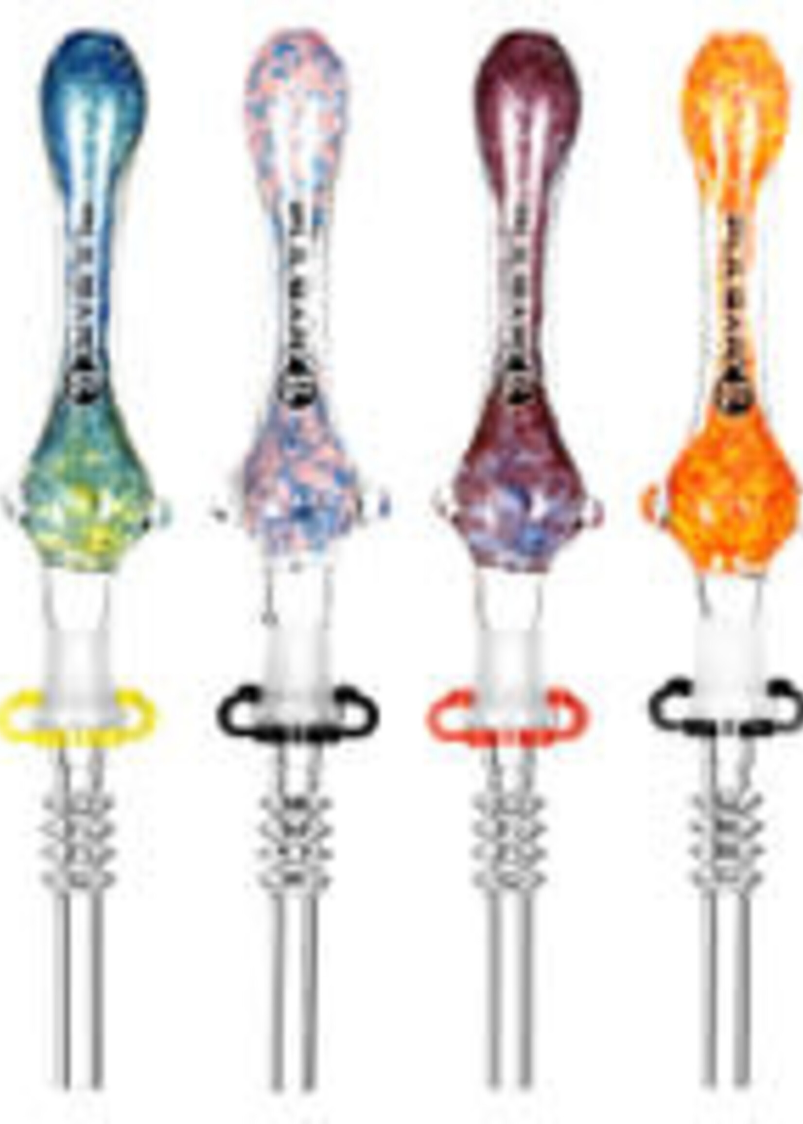 Pulsar Pulsar Candy Frit Twist Dab Straw 7.5"