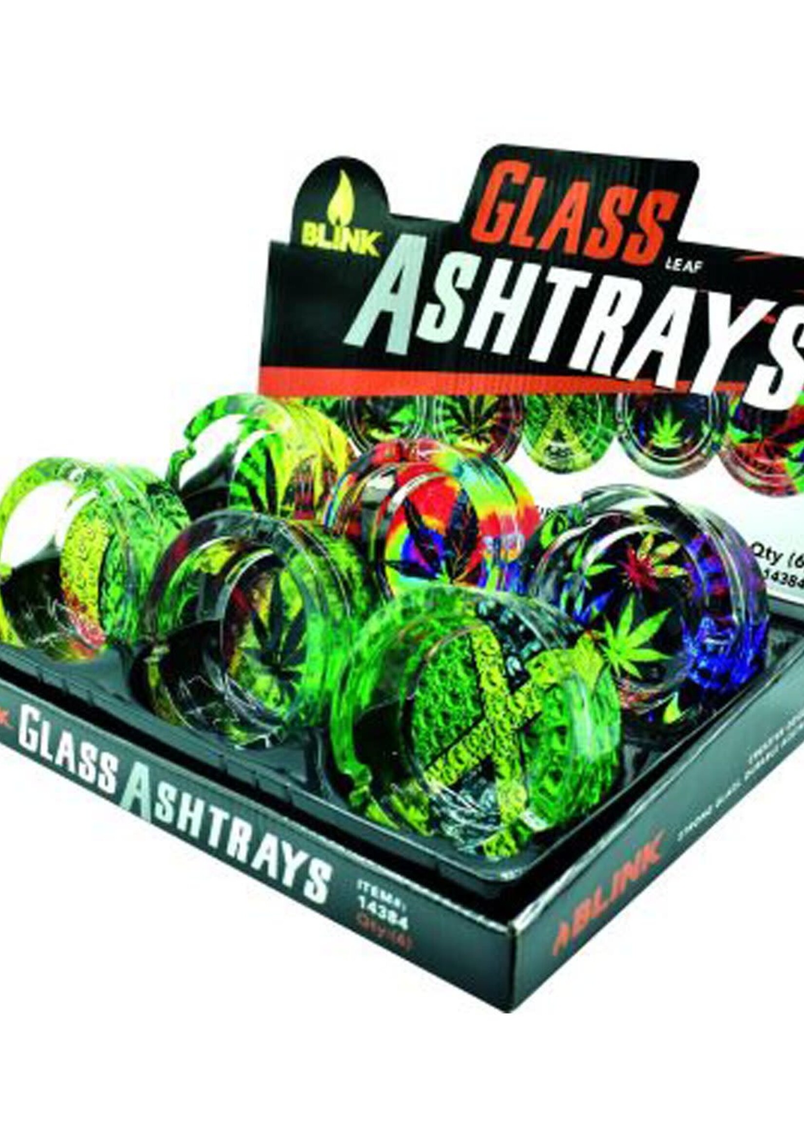 Blink Blink Glass Ashtray Leaf