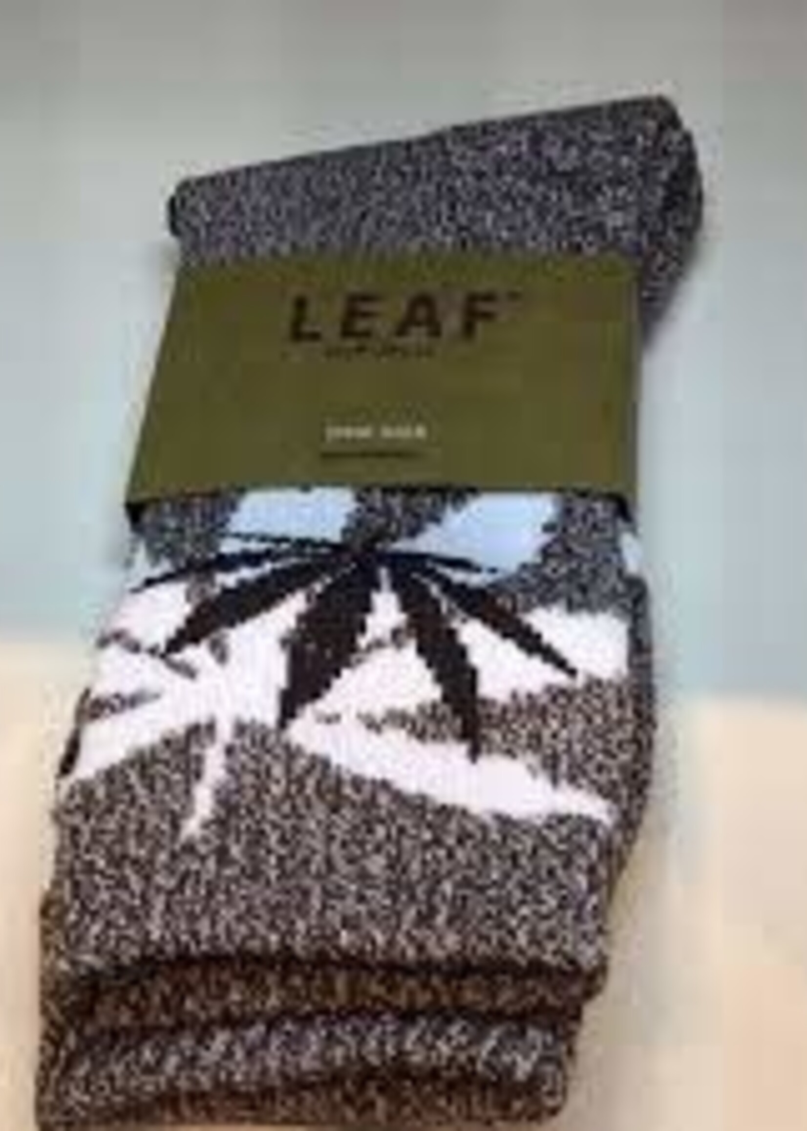 Leaf Republic Leaf Republic Brown Speckle/White Socks