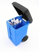Headdies 3D Printed Recycling Bin Assorted Colors