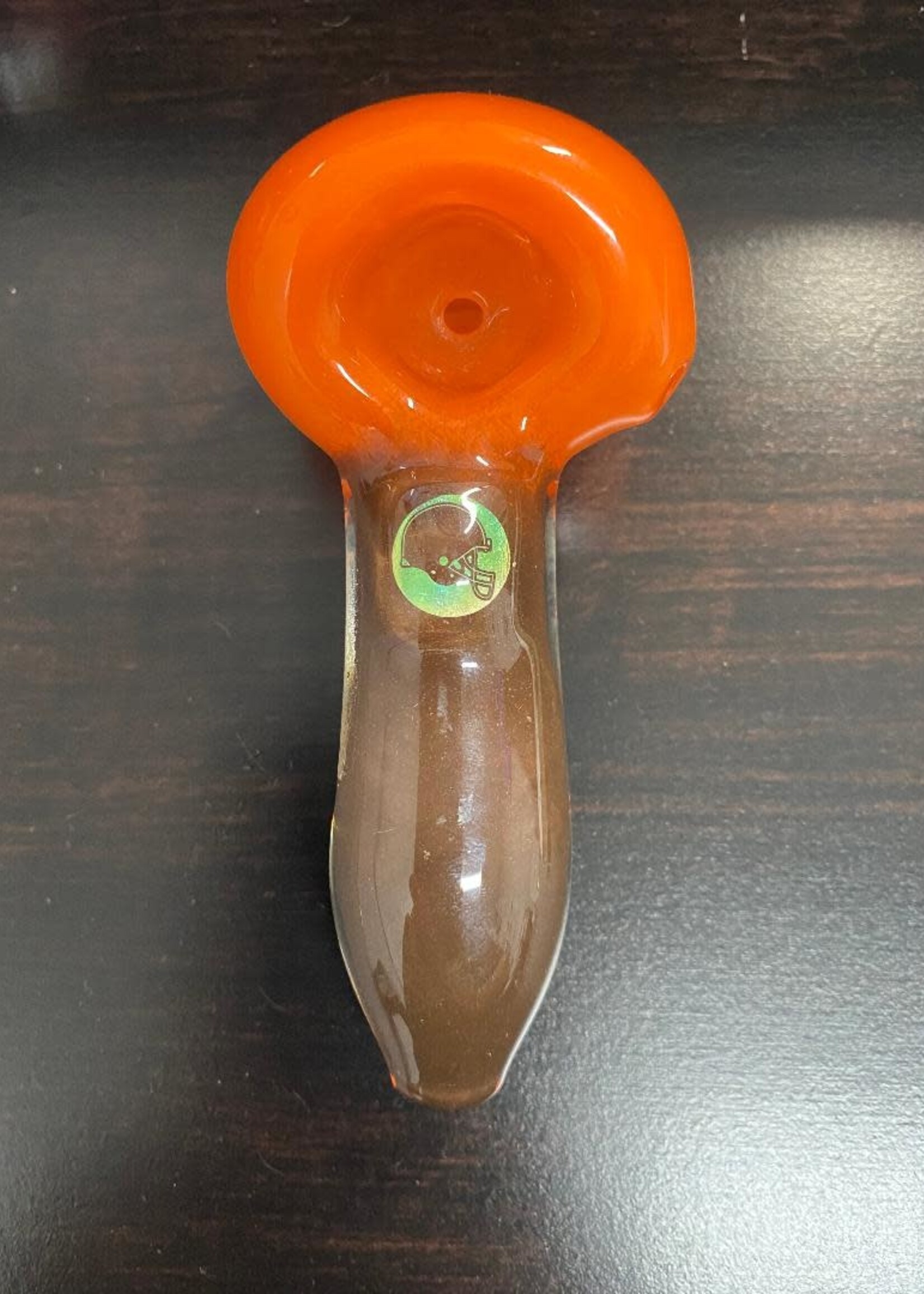 Crush Glass Cleveland Brown Sports Team Hand Pipe