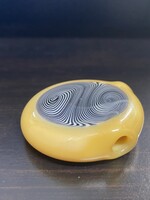 Kevin Beecher Kevin Beecher Creme Black & White Tall Bubbler (W/Pendy)