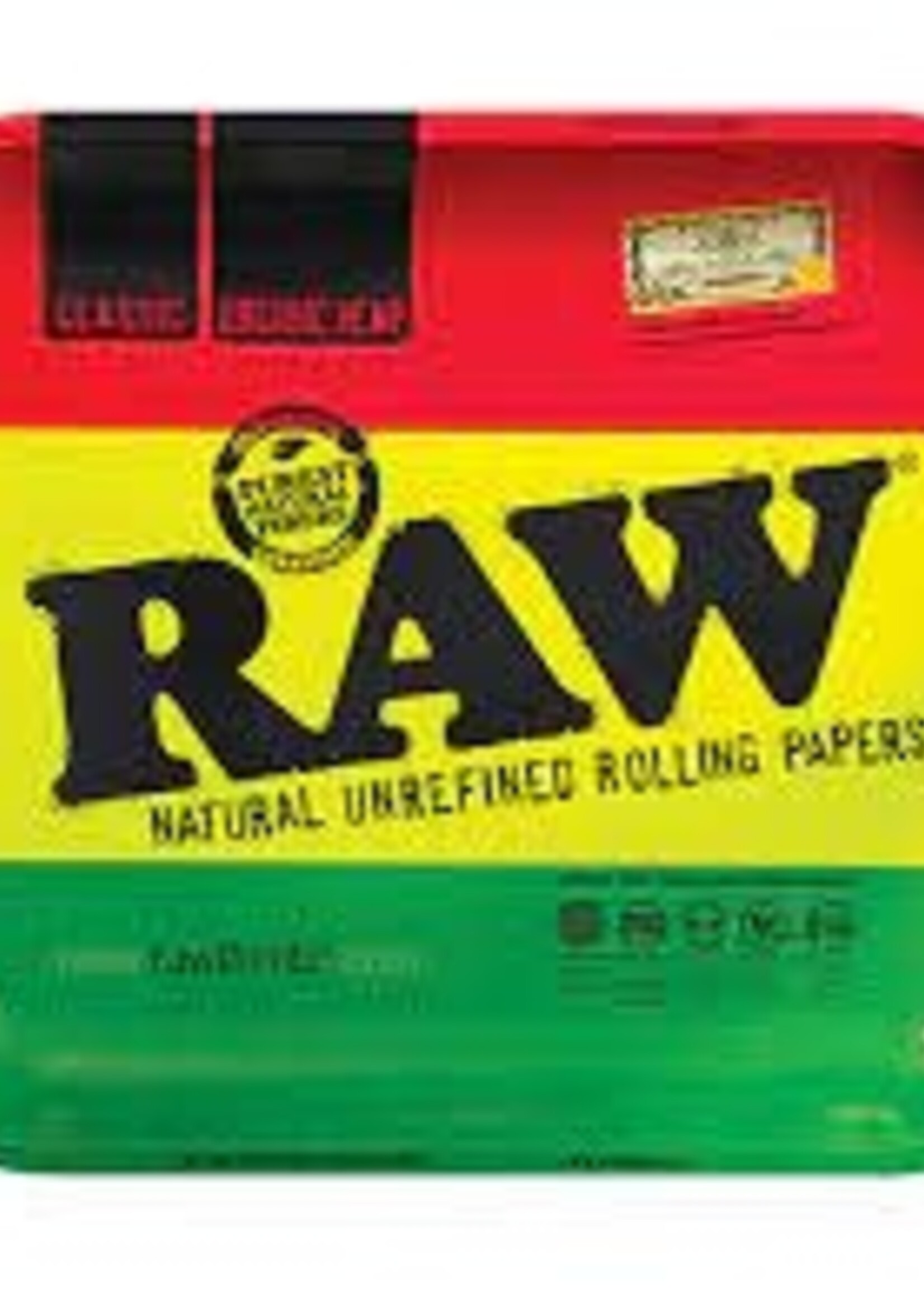 Raw Raw Rolling Tray Large Rasta