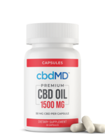 CBDMD CBDMD CBD Oil Capsules 1500mg 30ct 50mg Per Cap