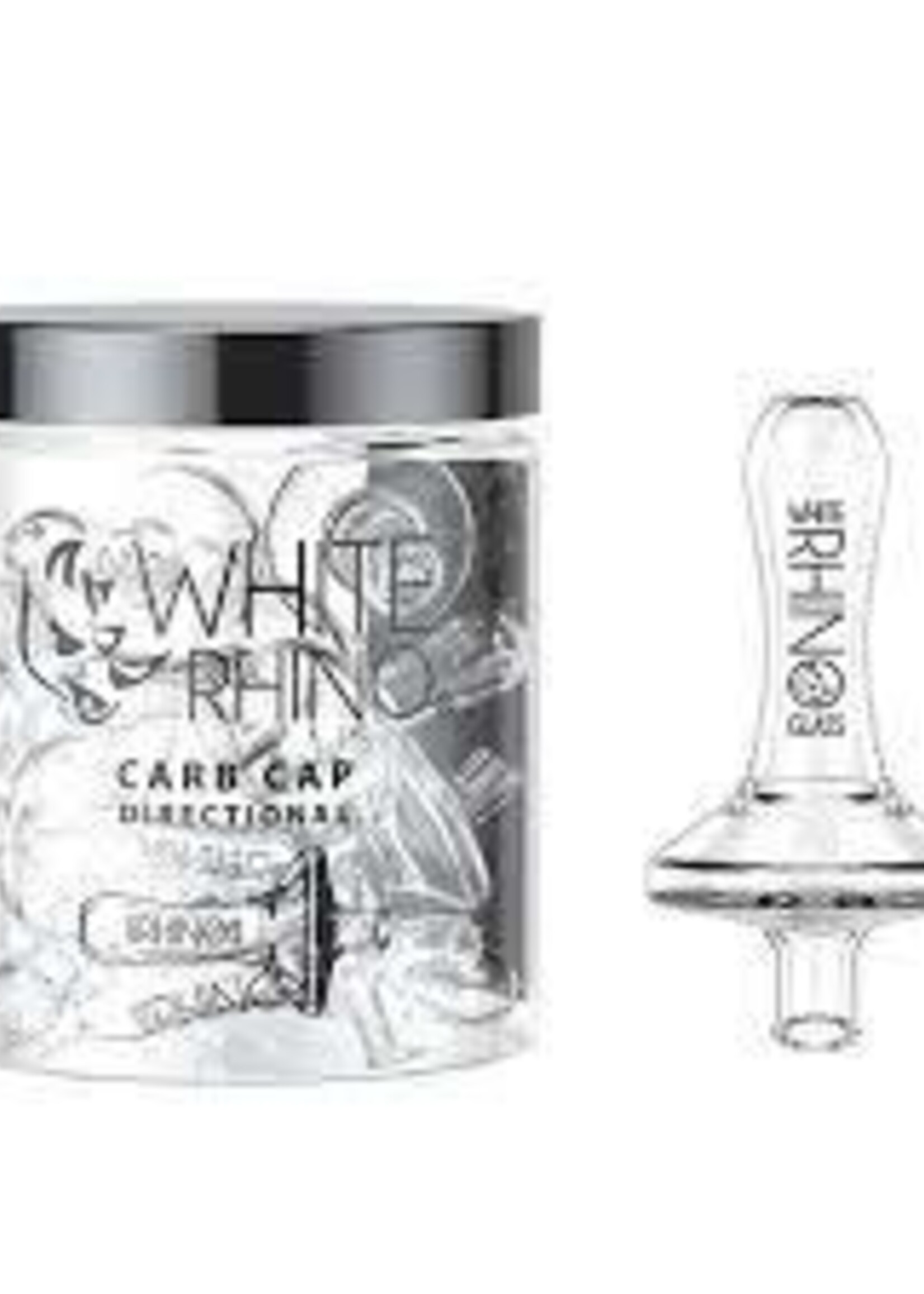 White Rhino White Rhino Glass Directional Carb Cap