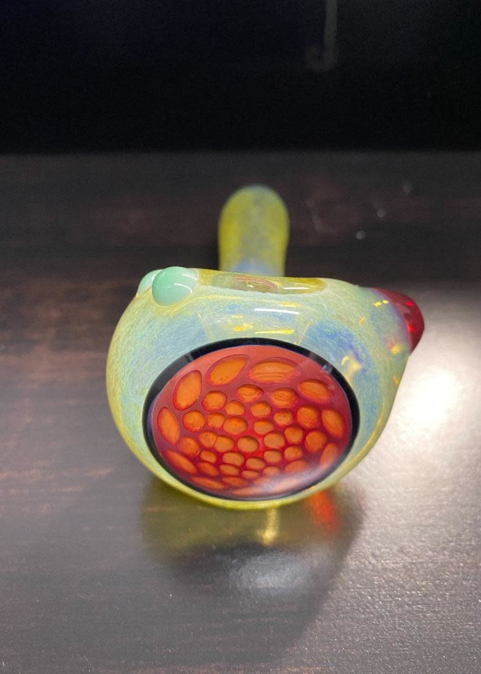 Keebler Glass Keebler Glass Honeycomb Hand Pipe Asst Colors