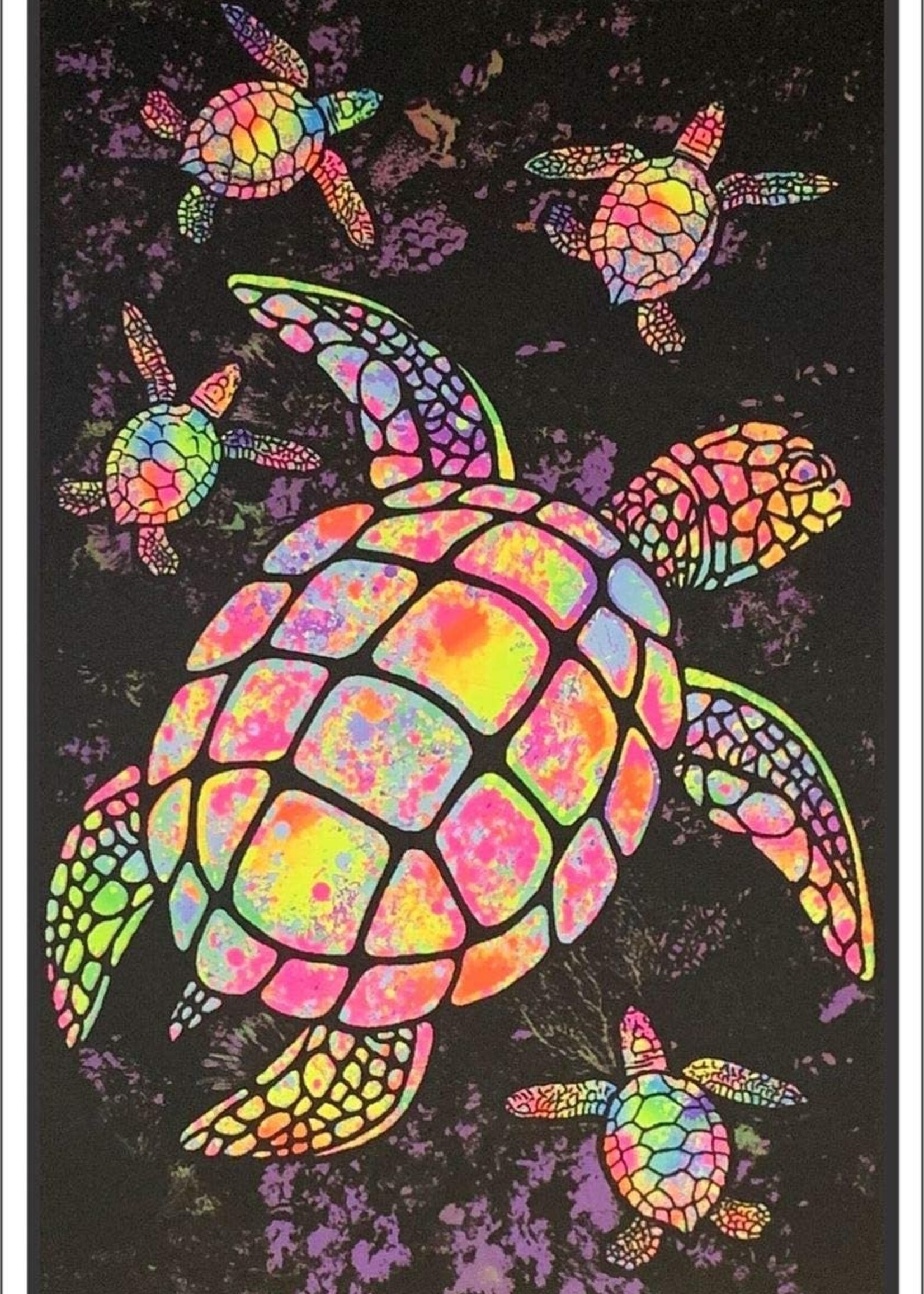 Sea Turtle Blacklight Poster 24"x36" 19892