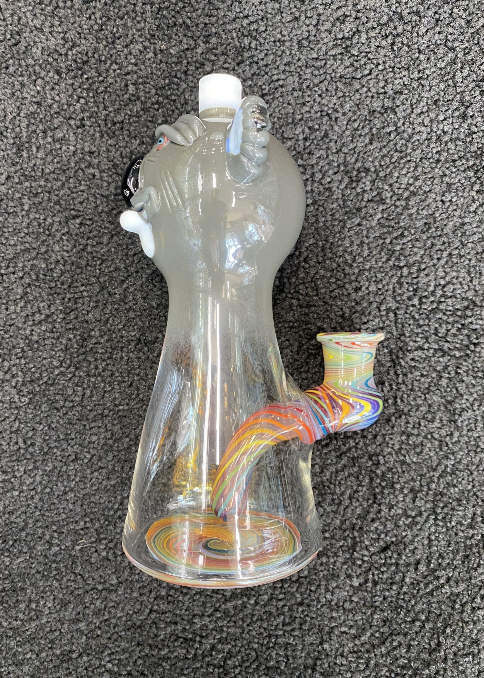 Aaron U Glass Aaron U Glass Large Grey Worked Koala Waterpipe