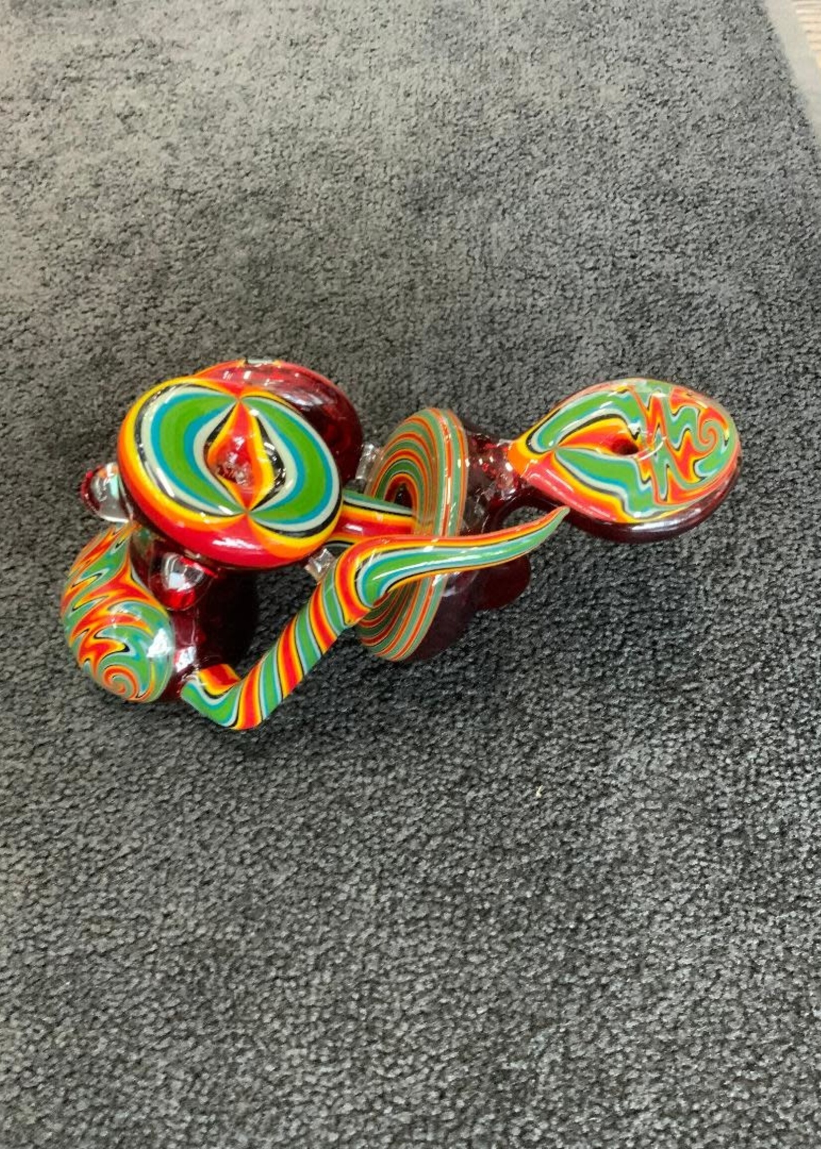 Kevin Beecher Kevin Beecher Red Wig Wag Worm Hole Loop Bubbler
