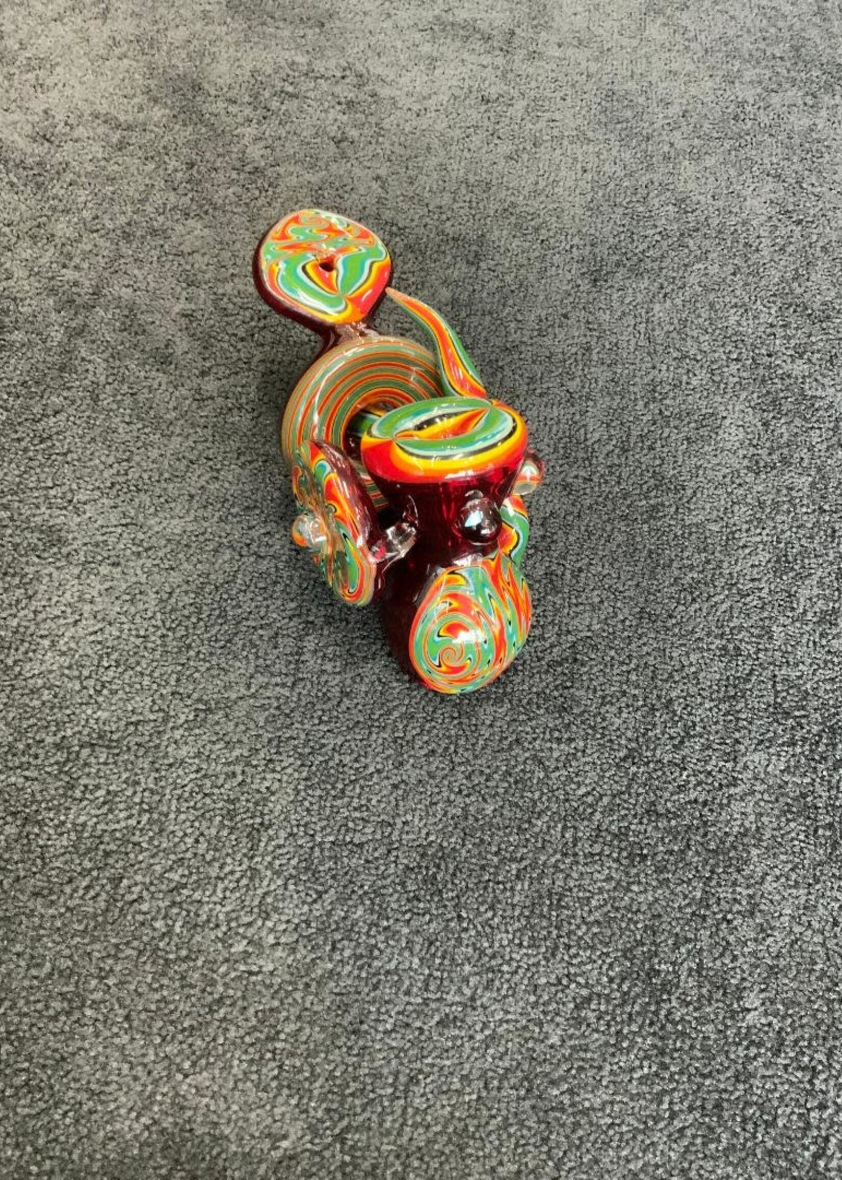 Kevin Beecher Kevin Beecher Red Wig Wag Worm Hole Loop Bubbler