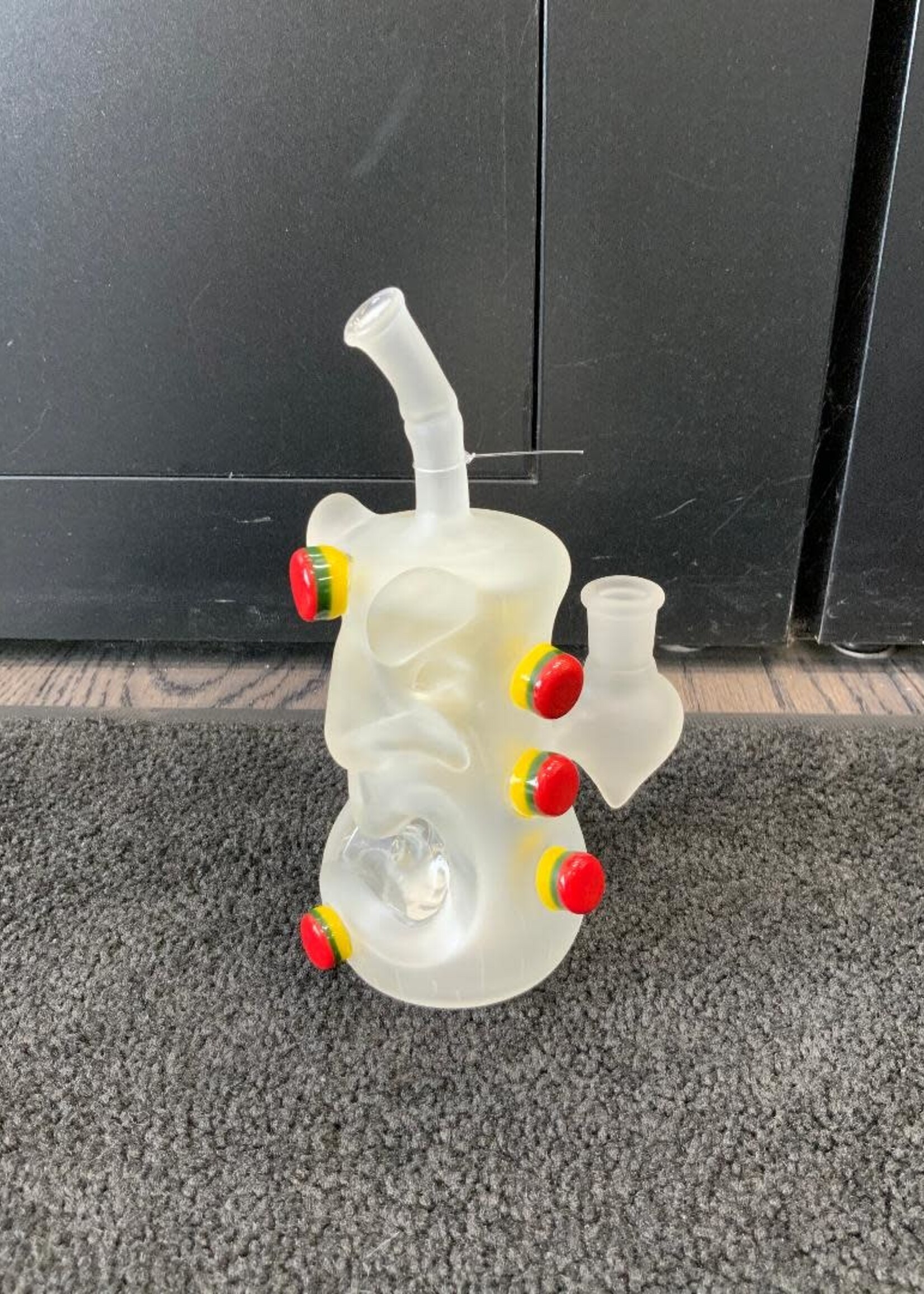 Don Chile Ortega Don Chile Ortega Sandblasted Rasta Tiki Waterpipe