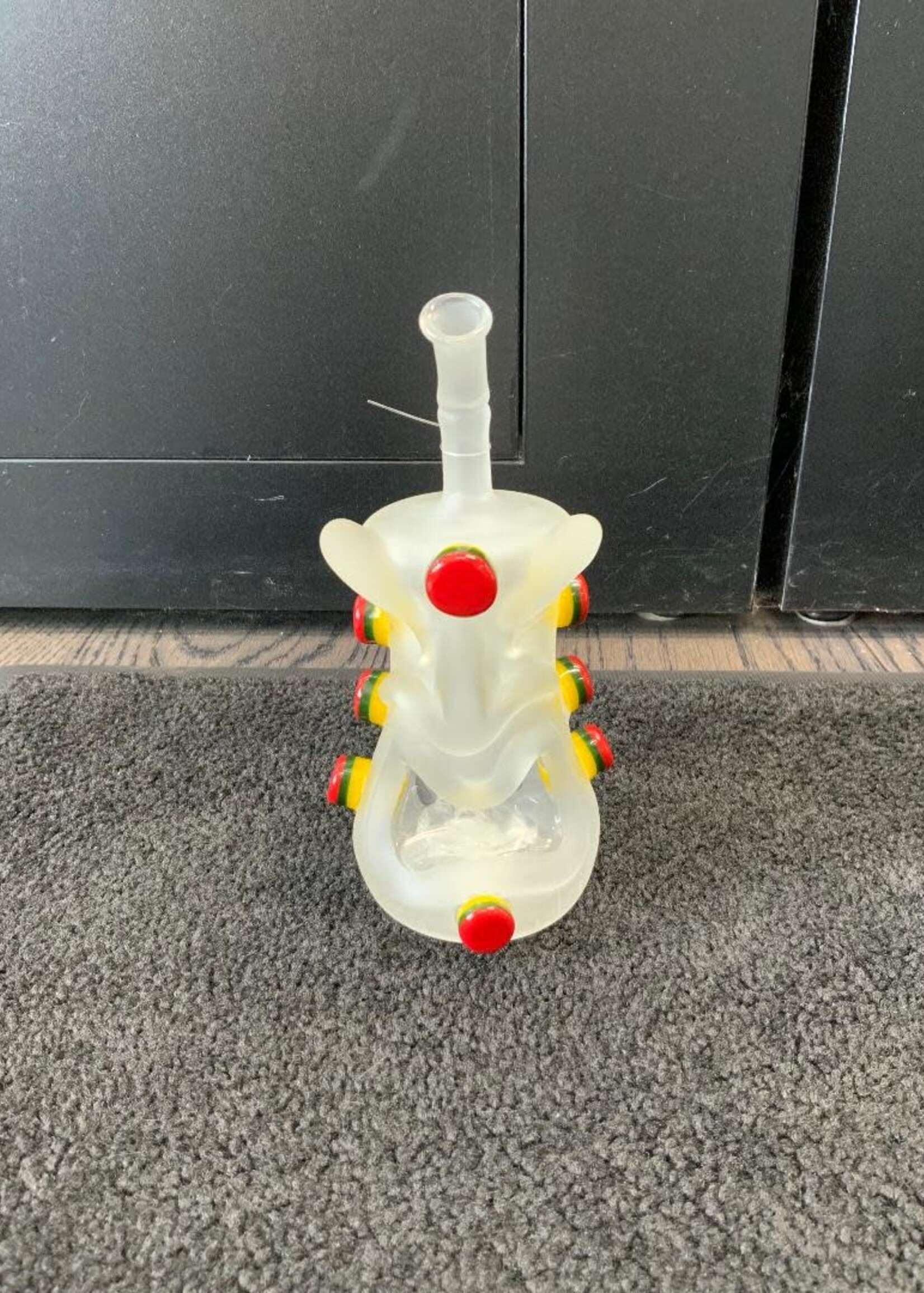 Don Chile Ortega Don Chile Ortega Sandblasted Rasta Tiki Waterpipe