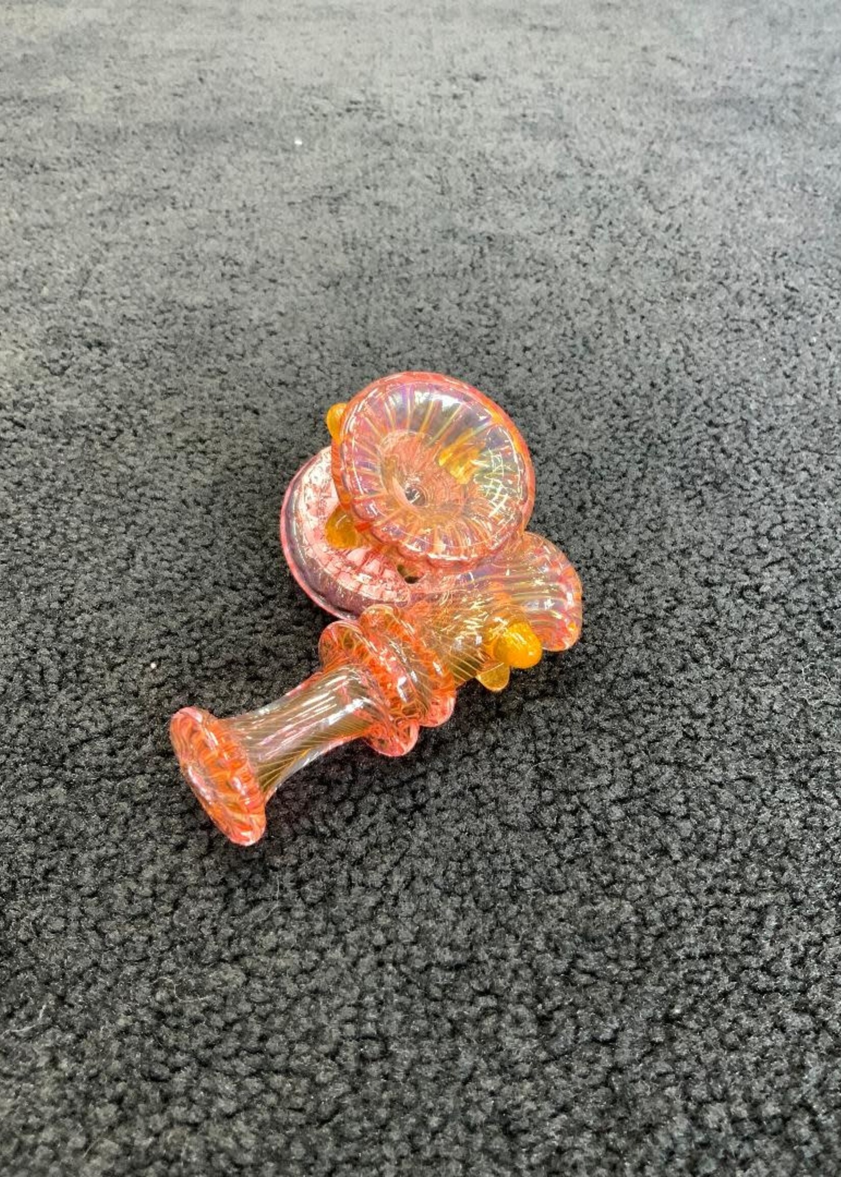 Kevin Beecher Kevin Beecher Pink/gold fumed sidecar Hand Pipe