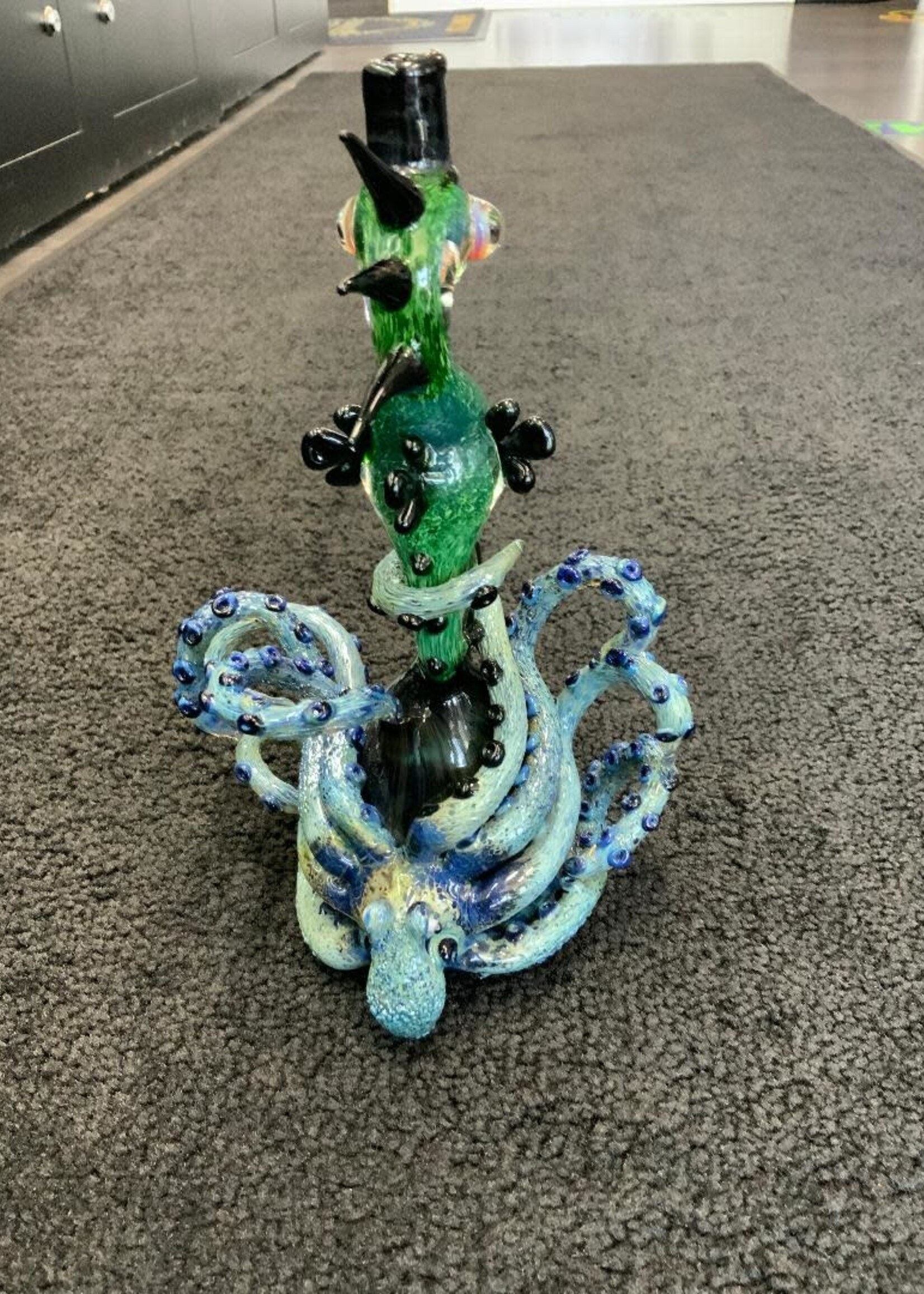 Arehart Glass Arehart Glass Seahorse and Octopus Waterpipe