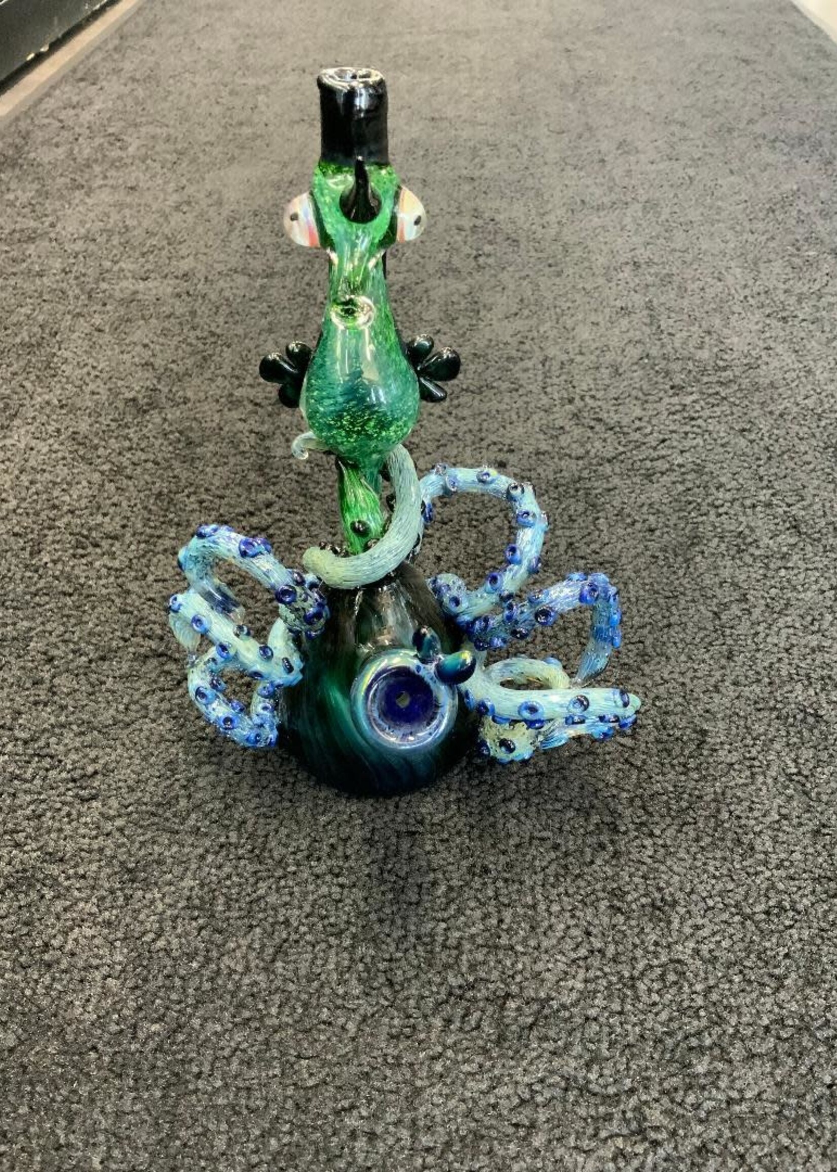 Arehart Glass Arehart Glass Seahorse and Octopus Waterpipe