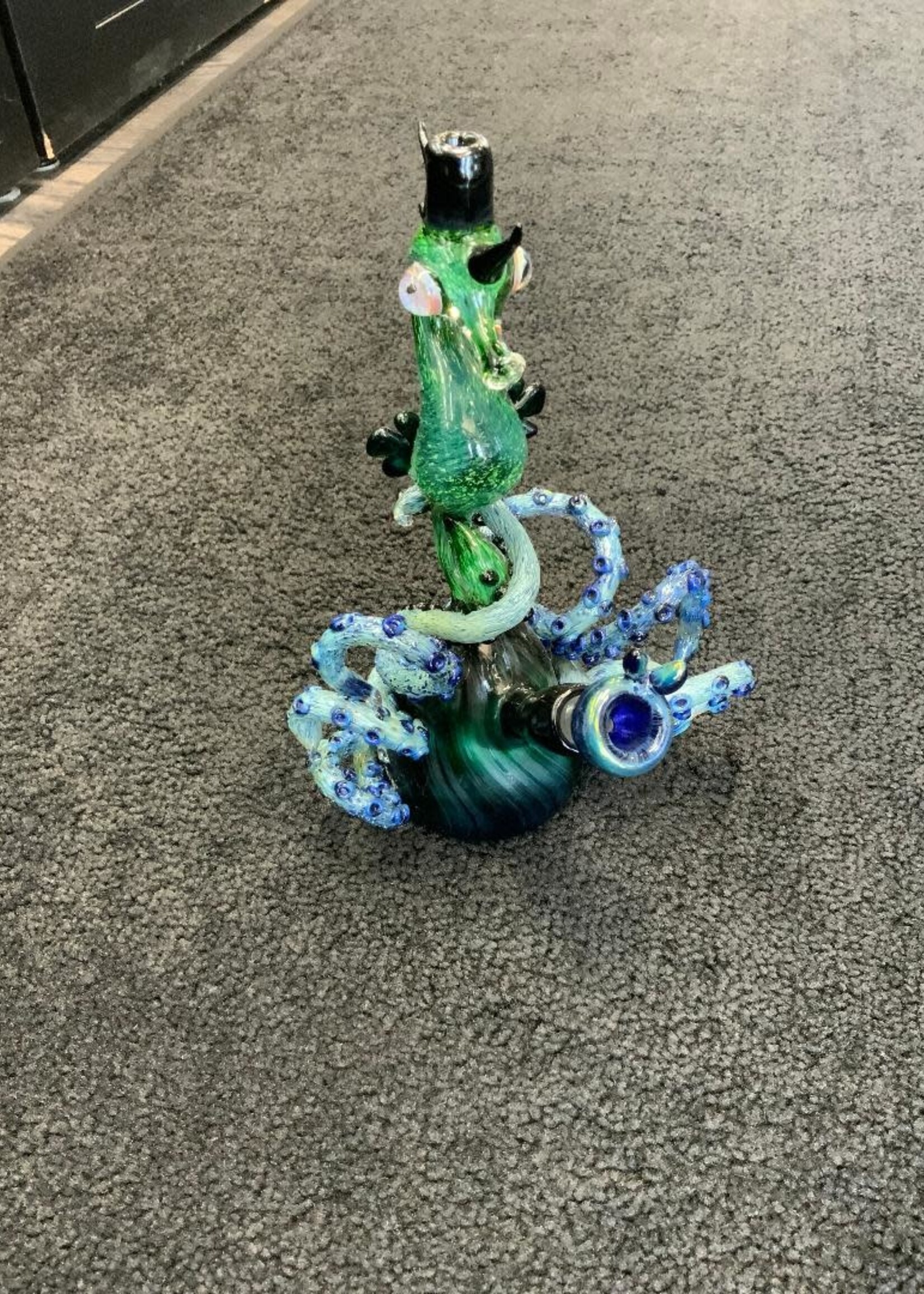 Arehart Glass Arehart Glass Seahorse and Octopus Waterpipe